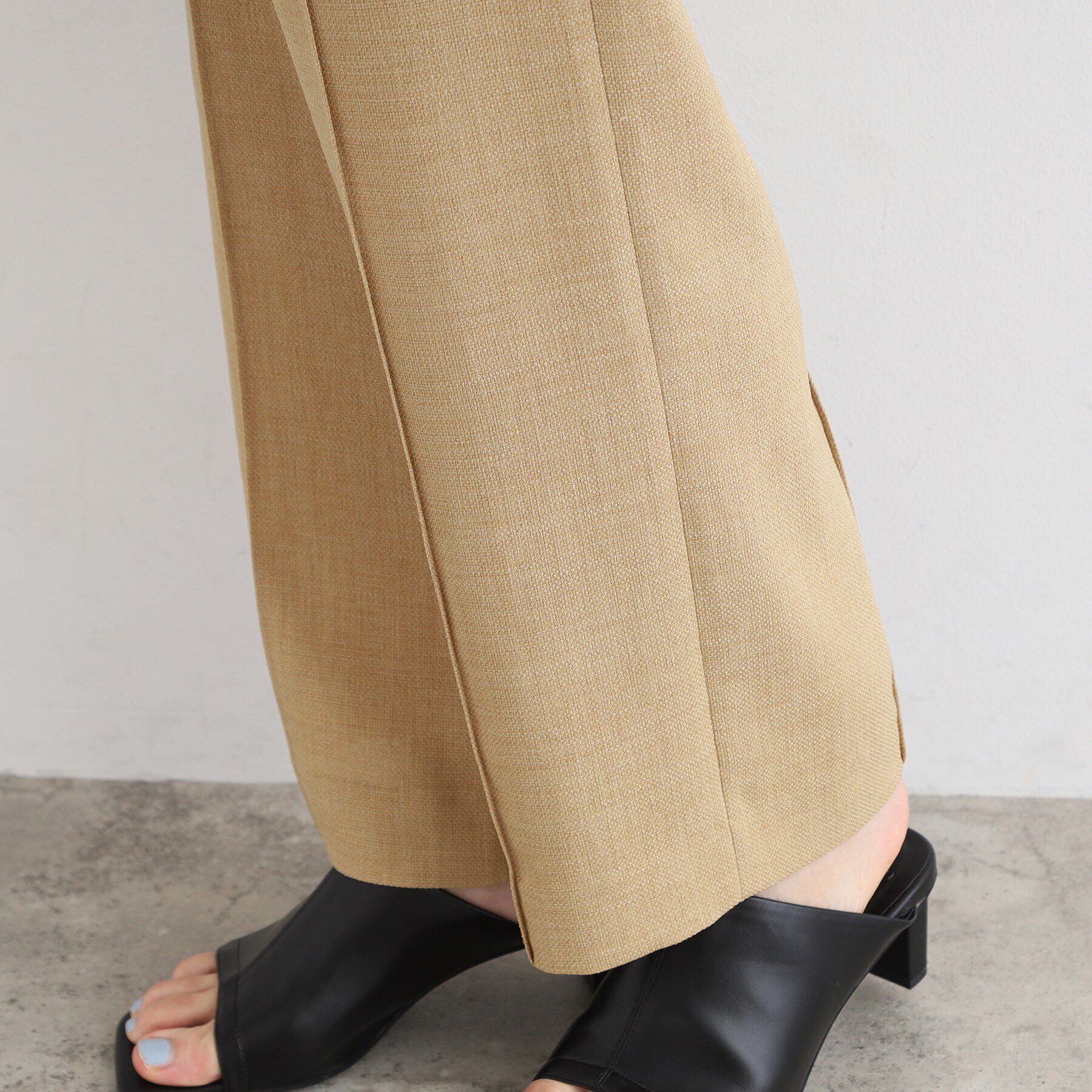 INDIVI「【洗える／日本製／SETUP可能】トリアセテート混ワイドパンツ」|その他|