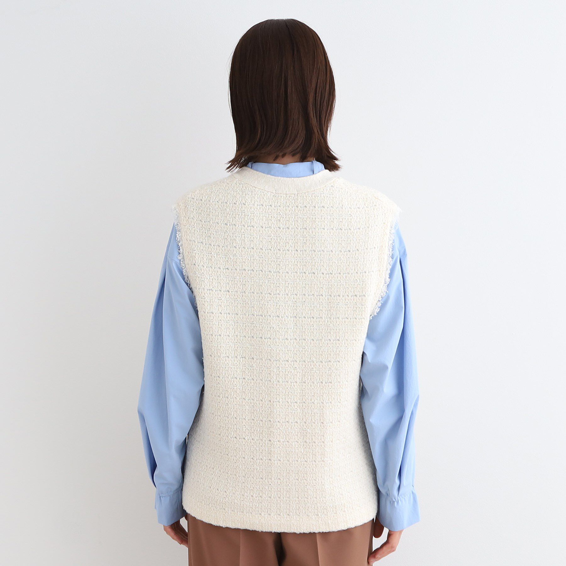 INDIVI「【トレンド】ツィードジレニット」|ベスト・ジレ|