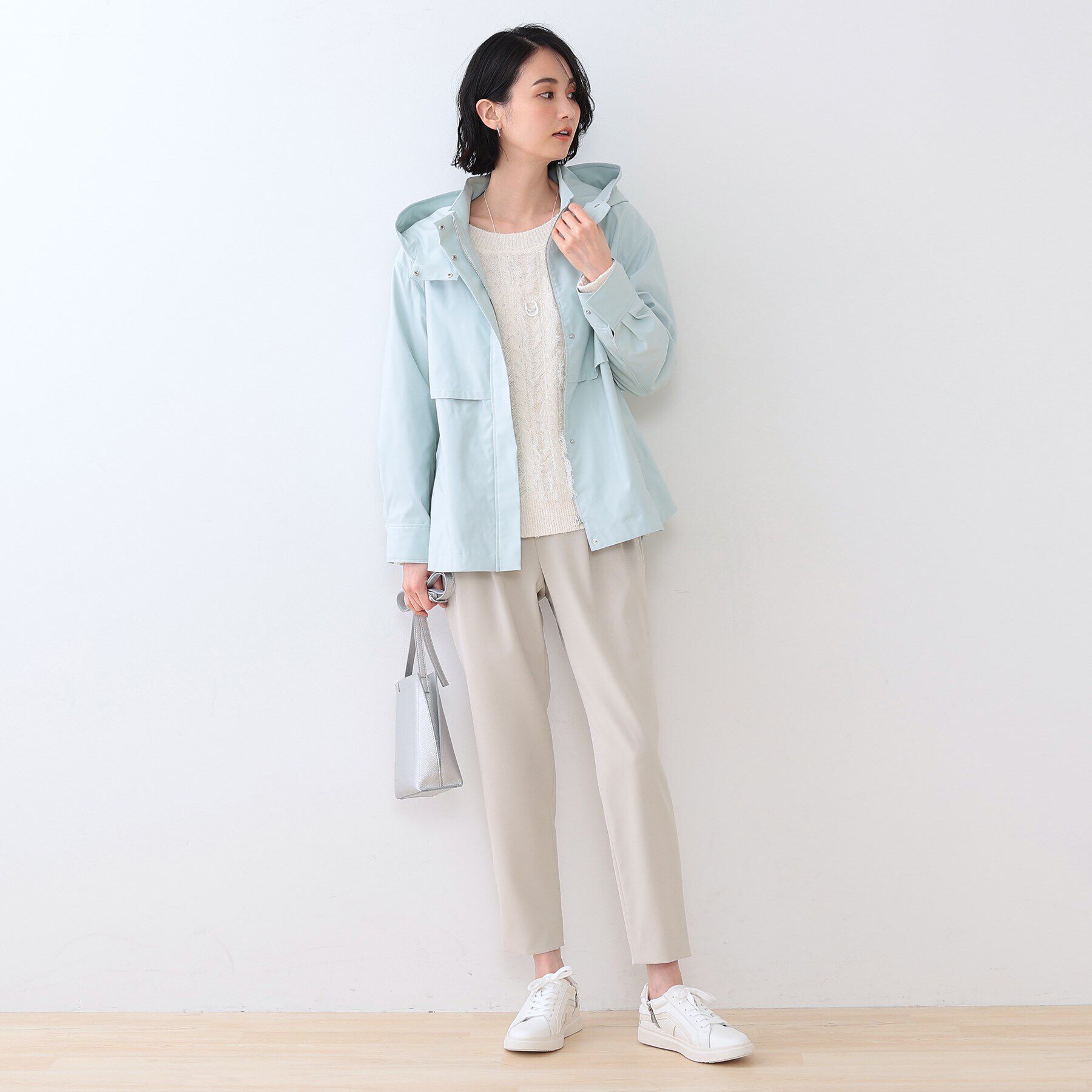 INDIVI「【褒められパンツ】ストレッチ タックテーパードパンツ」|その他|