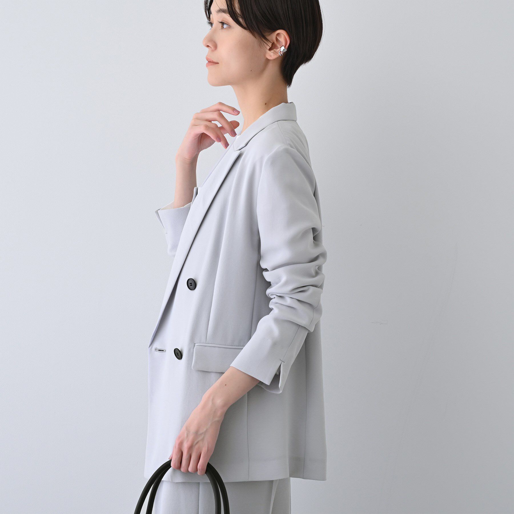 INDIVI「【着る日傘/遮熱/UVケア】ダブルジャケット」|スーツ|