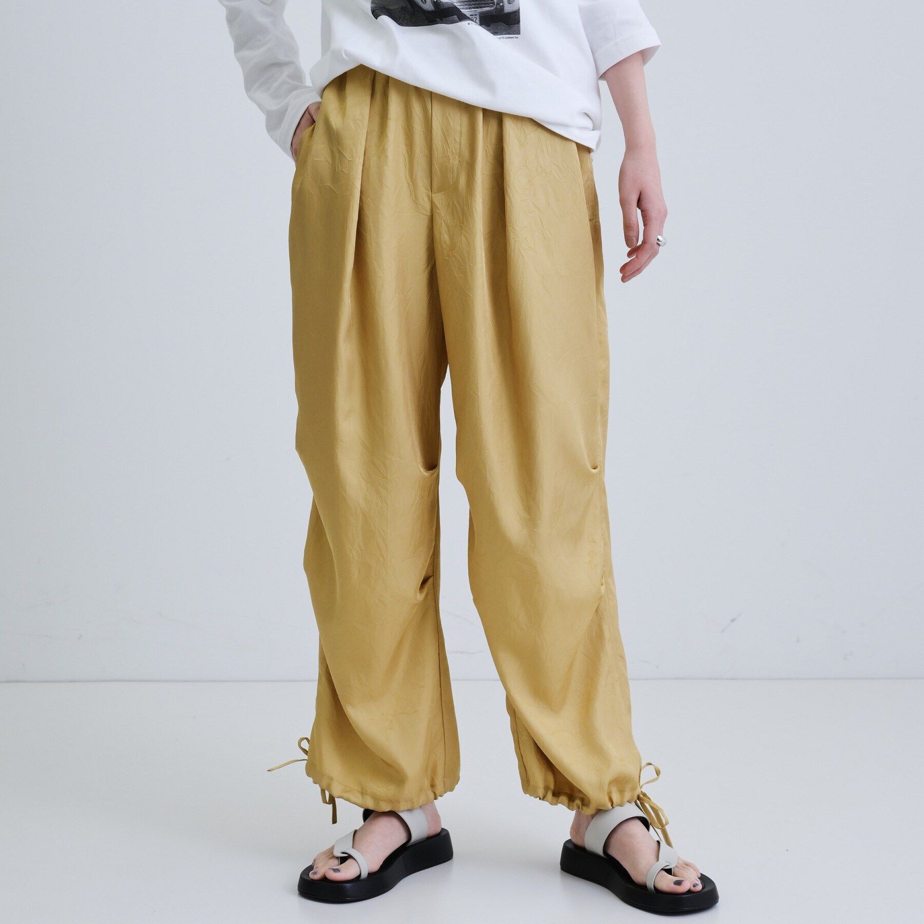 GALLEST「ドレープサテンパンツ」|その他|