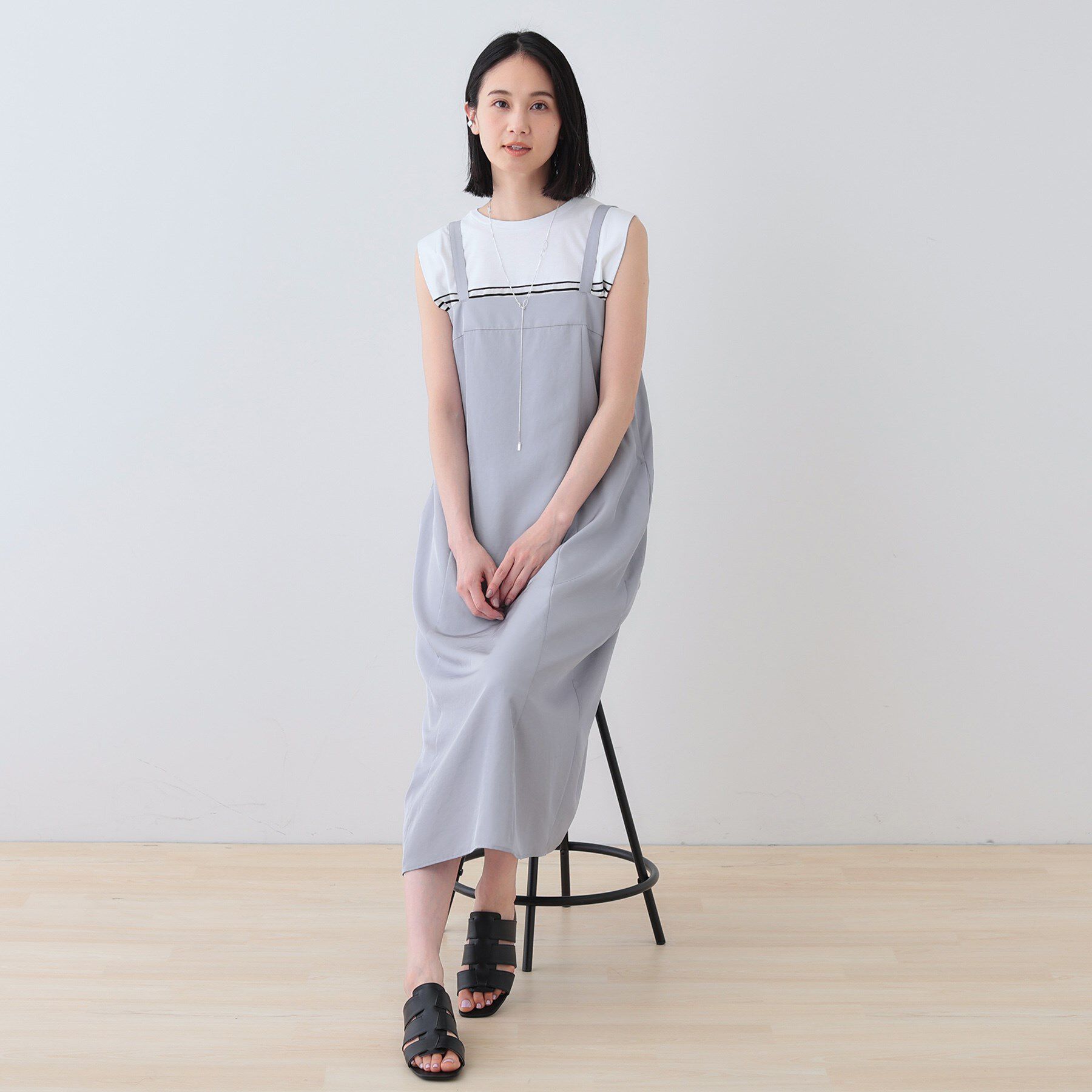 INDIVI「【洗える／UVケア】スリップワンピース」|ワンピース|