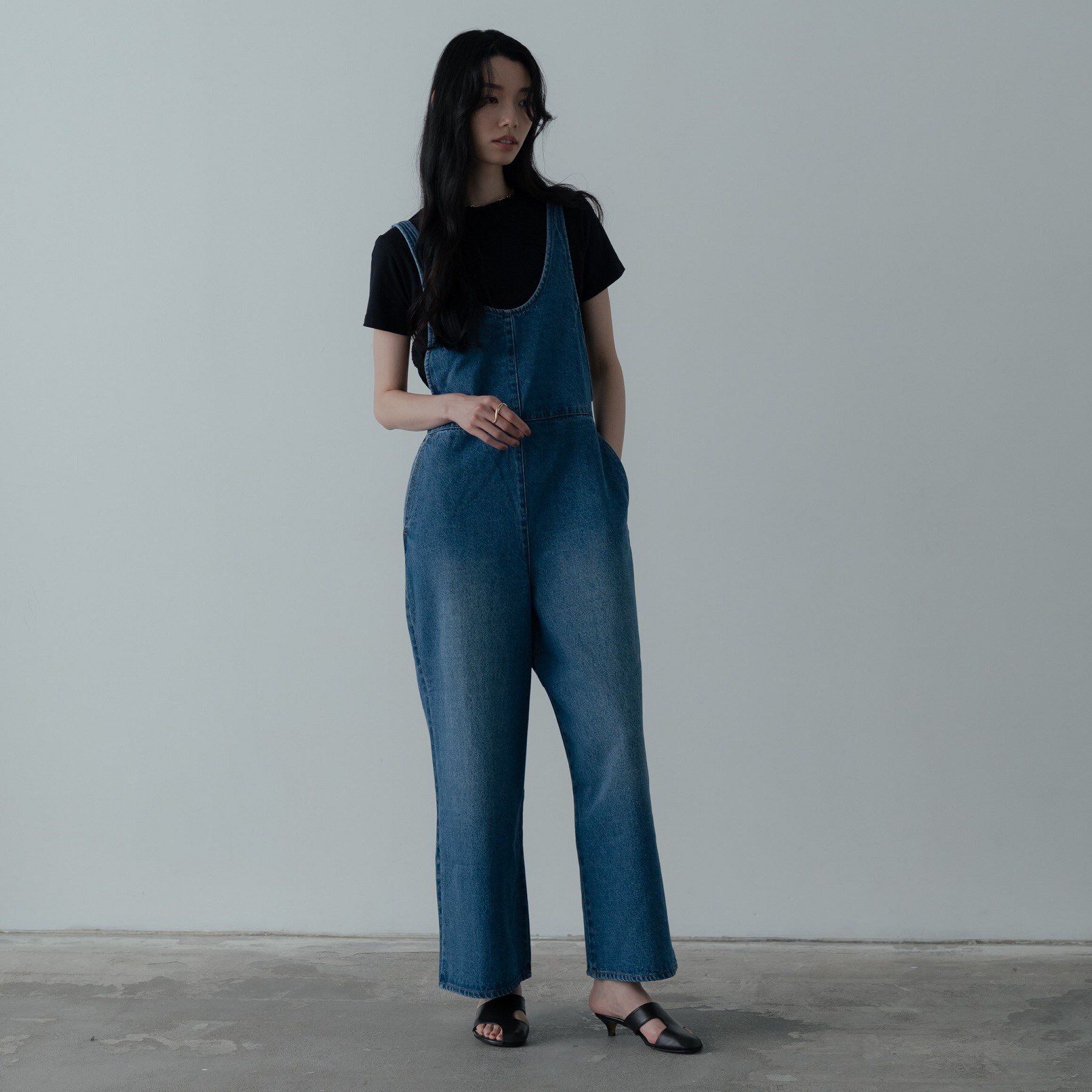 GALLEST「デニムサロペット」|オールインワン|