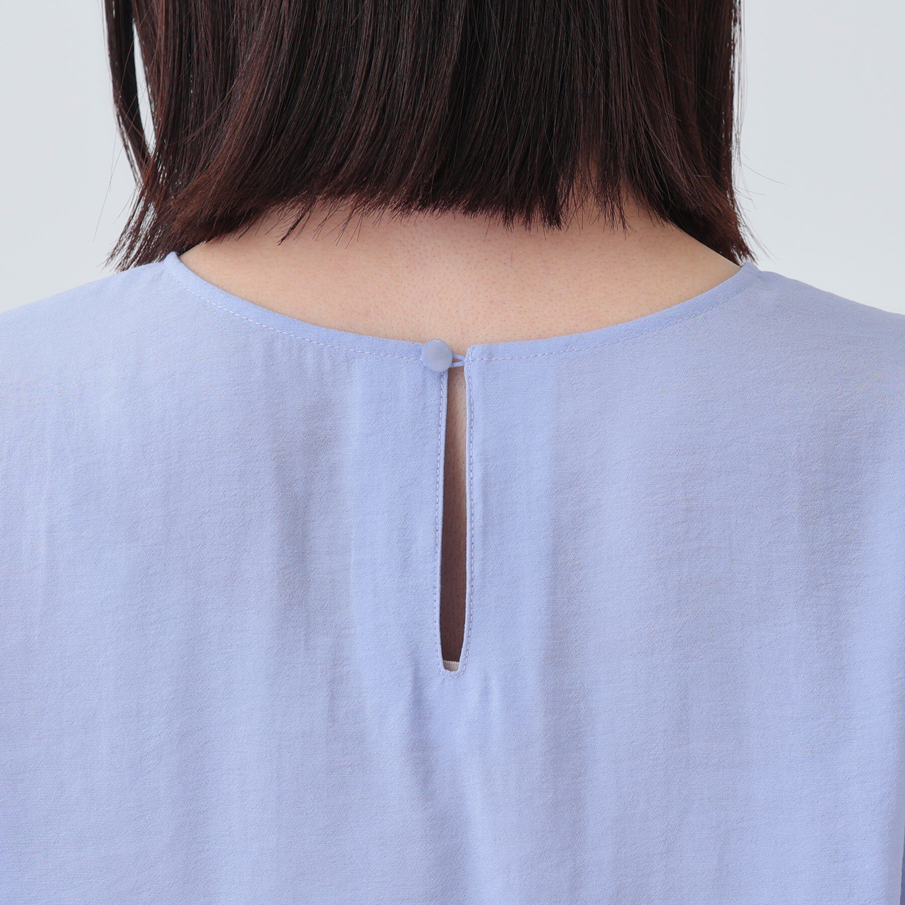 INDIVI「【洗える／SETUP可能】袖コンシャスシアーブラウス」|シャツ・ブラウス|