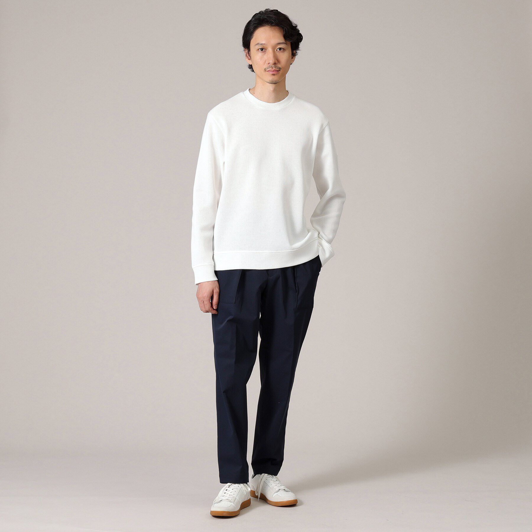 TAKEO KIKUCHI「【尾州織】クルーネック カットソー」|Tシャツ・カットソー|