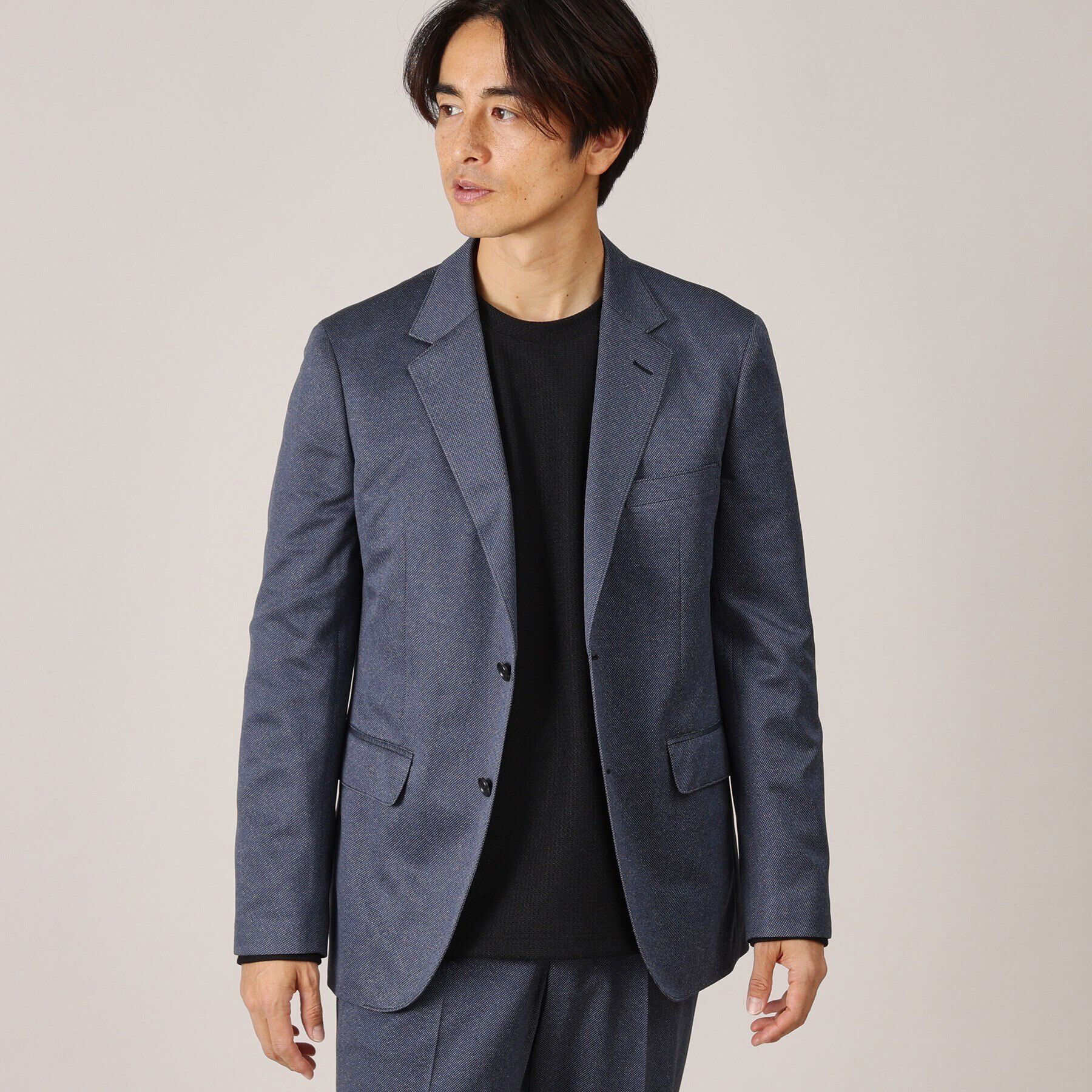 TAKEO KIKUCHI「【高機能/セットアップ対応】フレモ ジャージ ジャケット」|テーラードジャケット|ブルー(093)