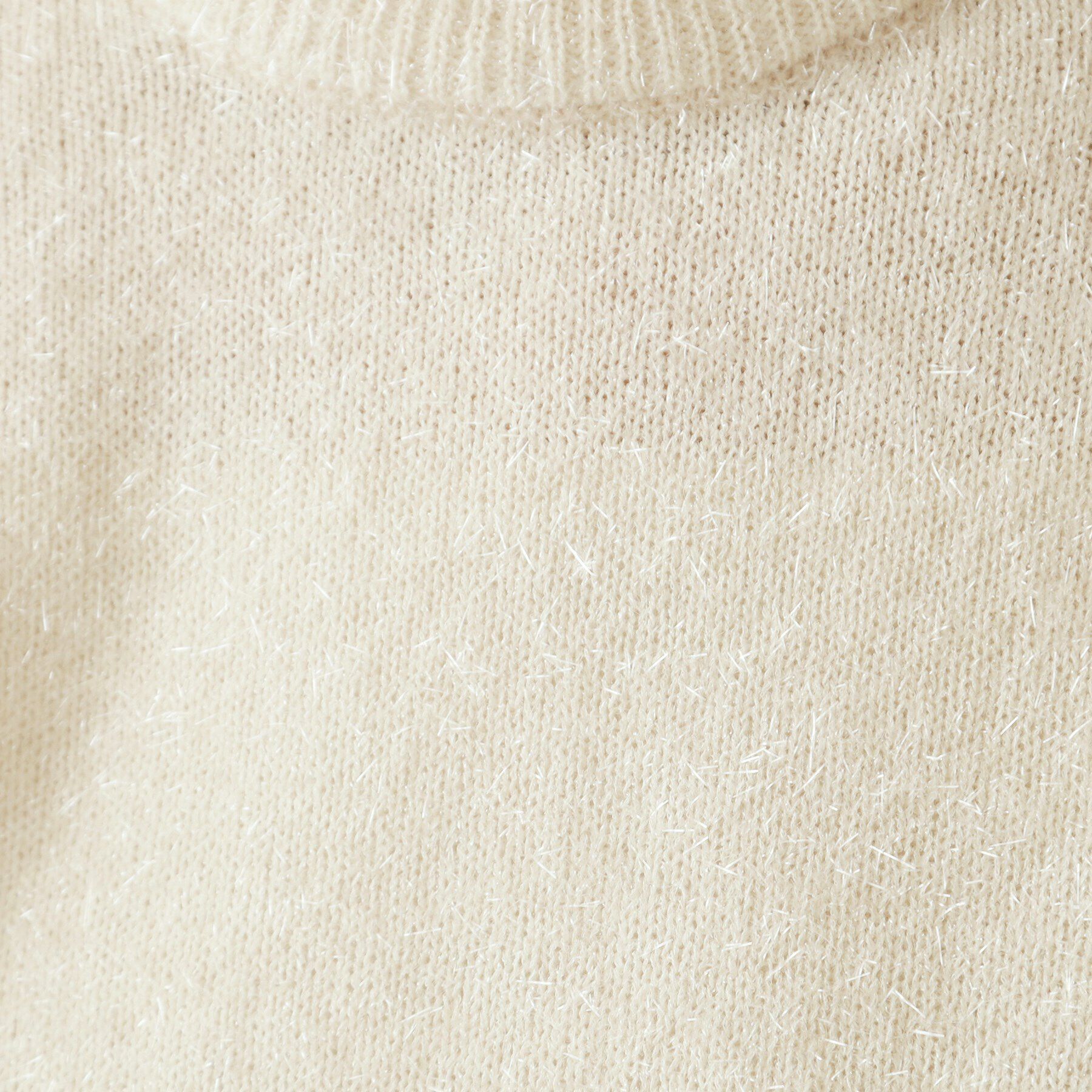 OPAQUE.CLIP「《andGIRL掲載》キラキラボリュームスリーブニット【洗濯機洗い可】」|ニット・セーター|