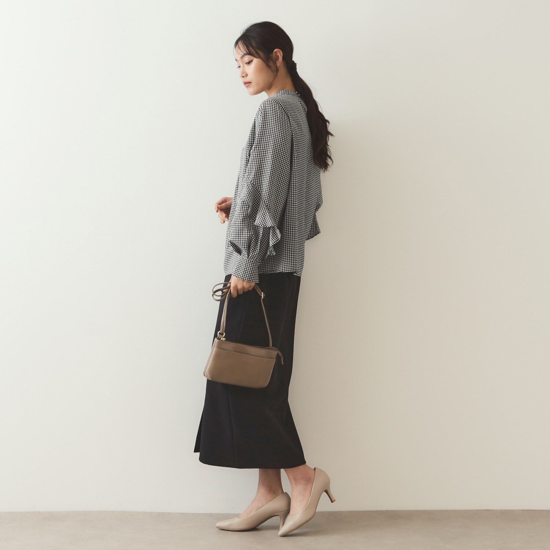 OPAQUE.CLIP「フリルスリーブブラウス【洗濯機洗い可】」|シャツ・ブラウス|