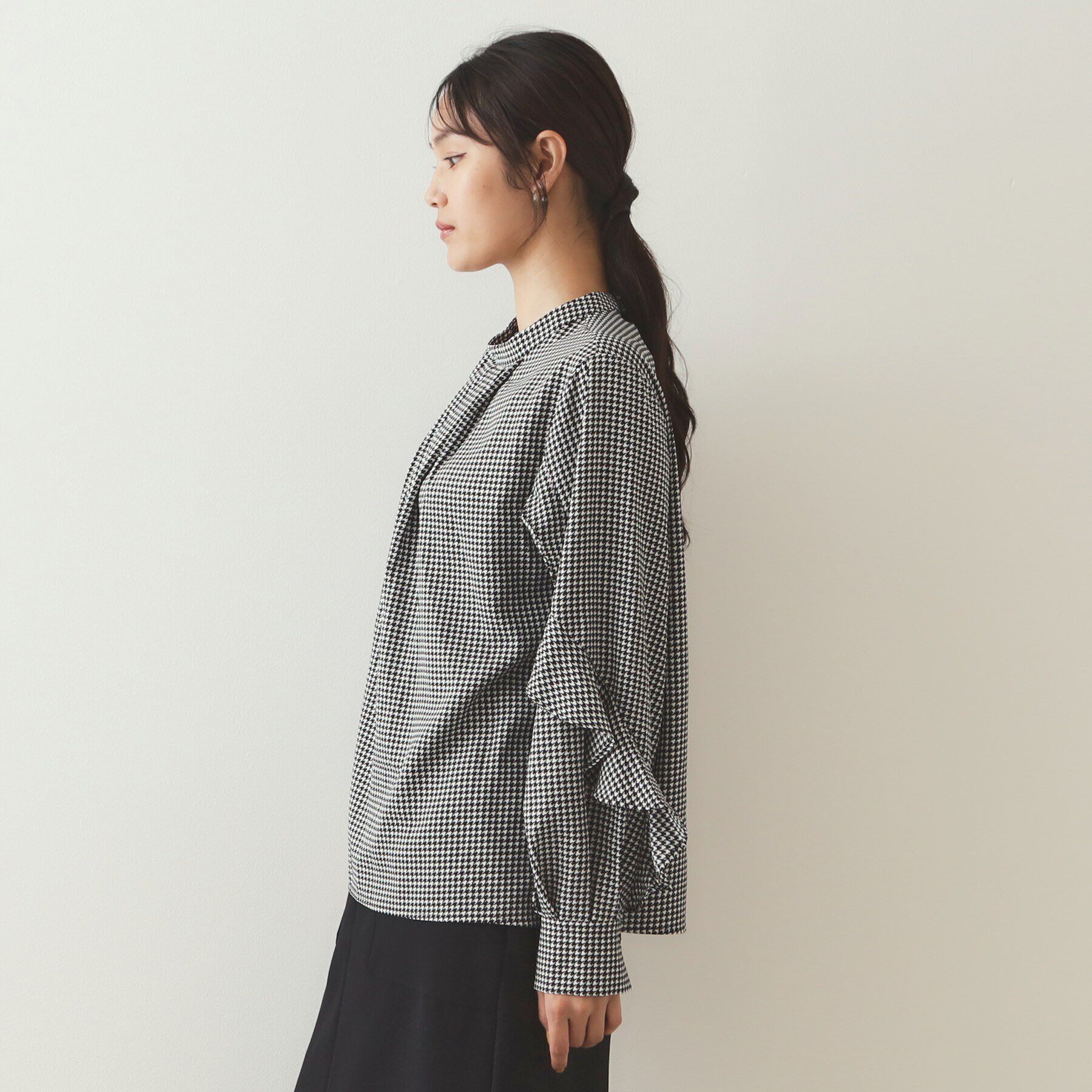 OPAQUE.CLIP「フリルスリーブブラウス【洗濯機洗い可】」|シャツ・ブラウス|