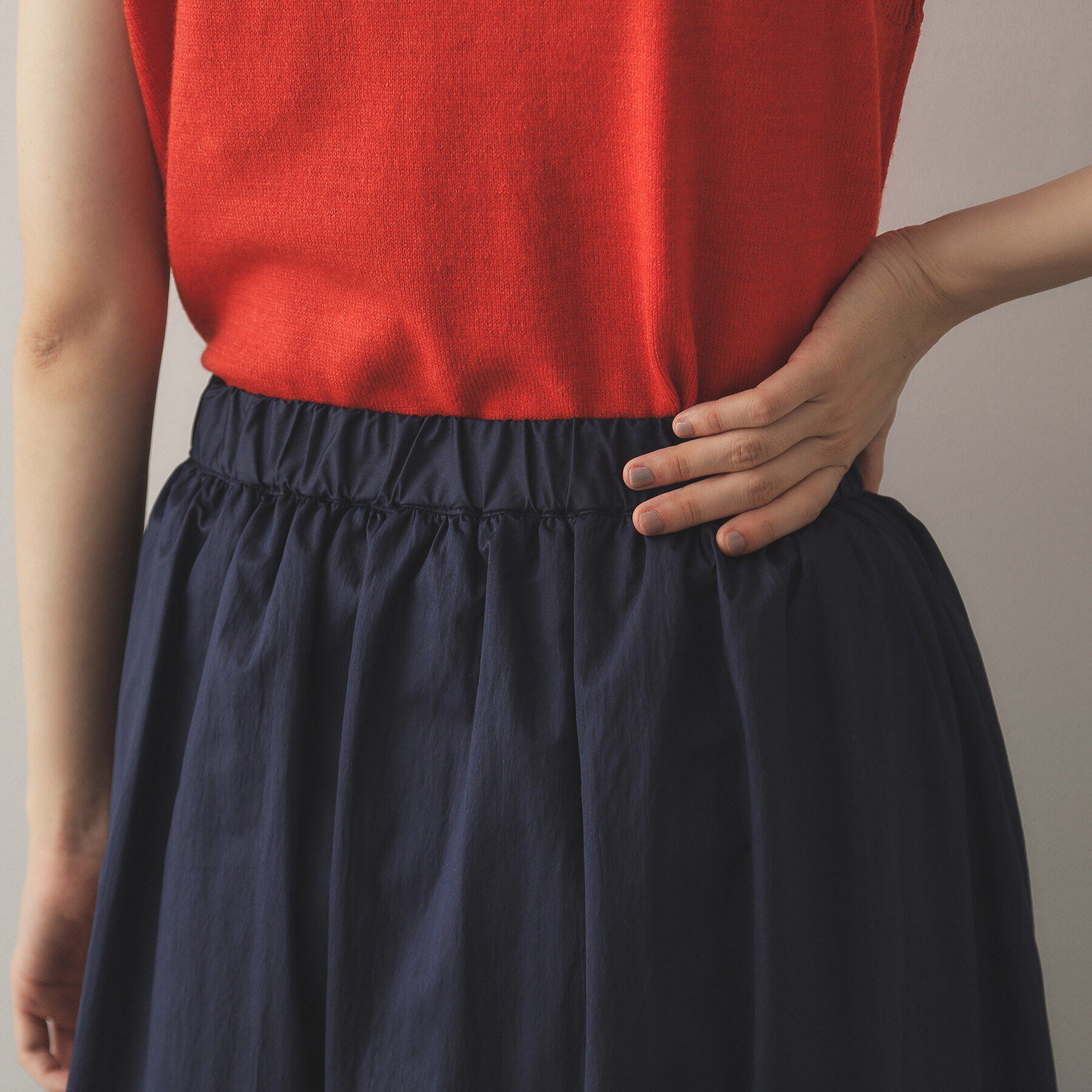 OPAQUE.CLIP「ミリタリーデザインフレアスカート【洗濯機洗い可】」|スカート|