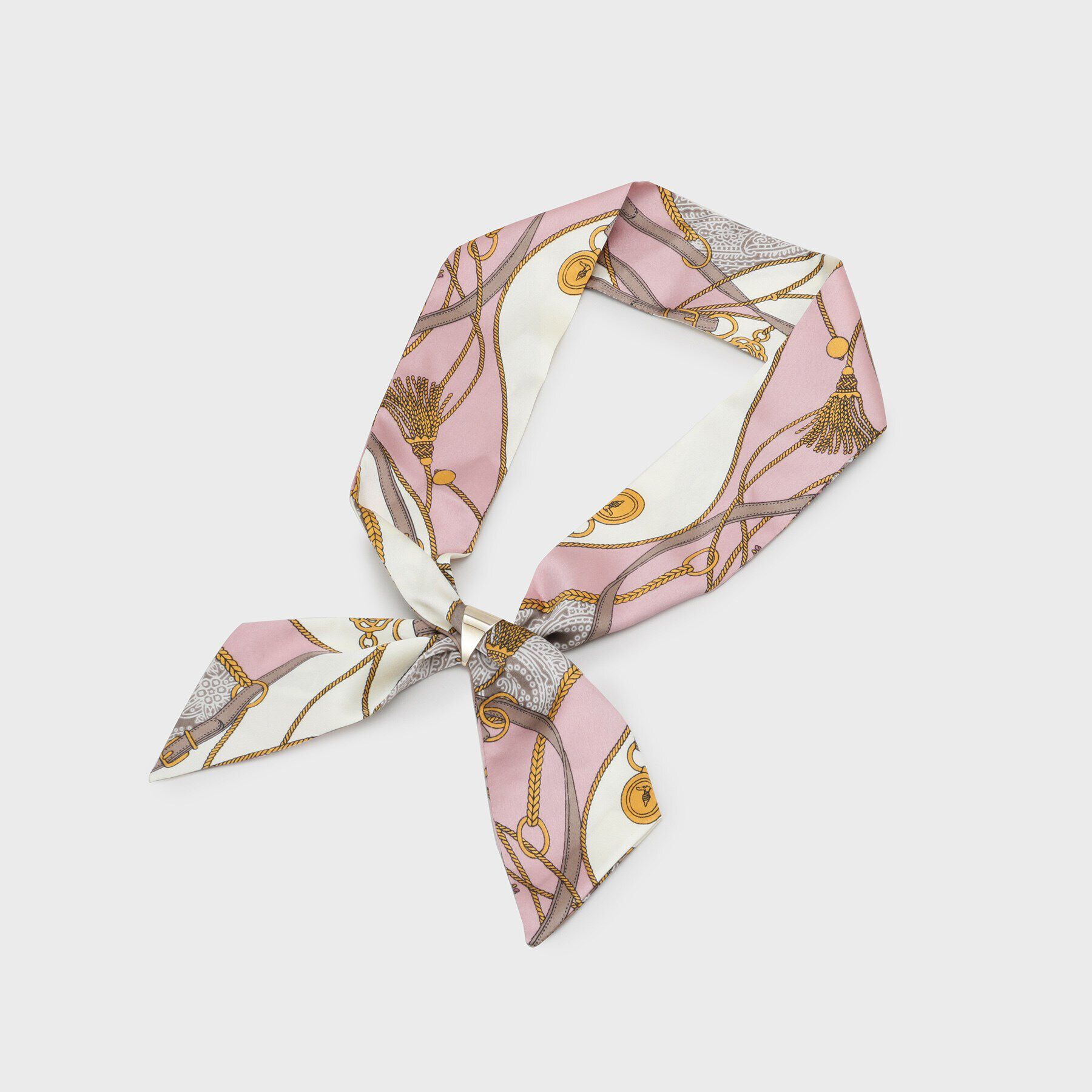 OPAQUE.CLIP「【スカーフリング付き】柄アソートスカーフ」|ストール|ピンク(071)