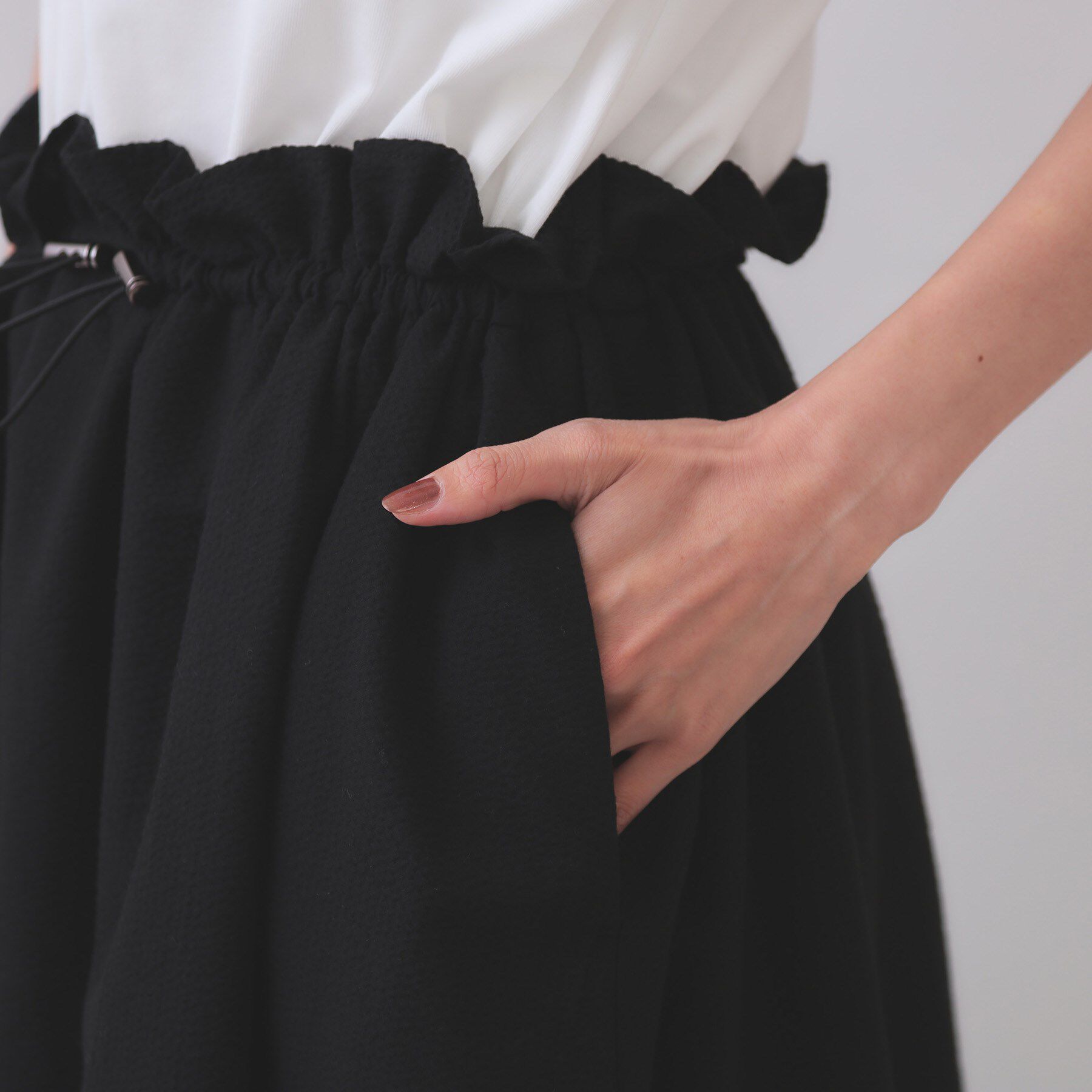 OPAQUE.CLIP「配色サッカードッキングワンピース【洗濯機洗い可】」|ワンピース|