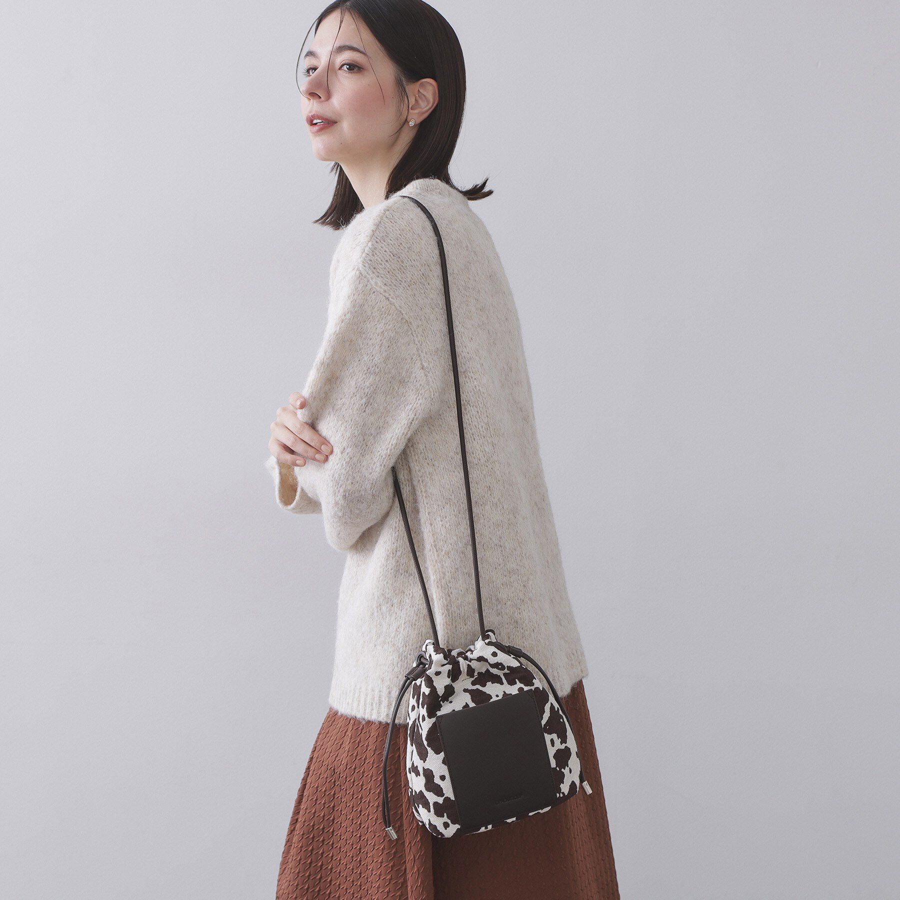 OPAQUE.CLIP「素材アソートサイドドロストミニショルダーバッグ【長さ調整可能】」|ショルダー・メッセンジャー|