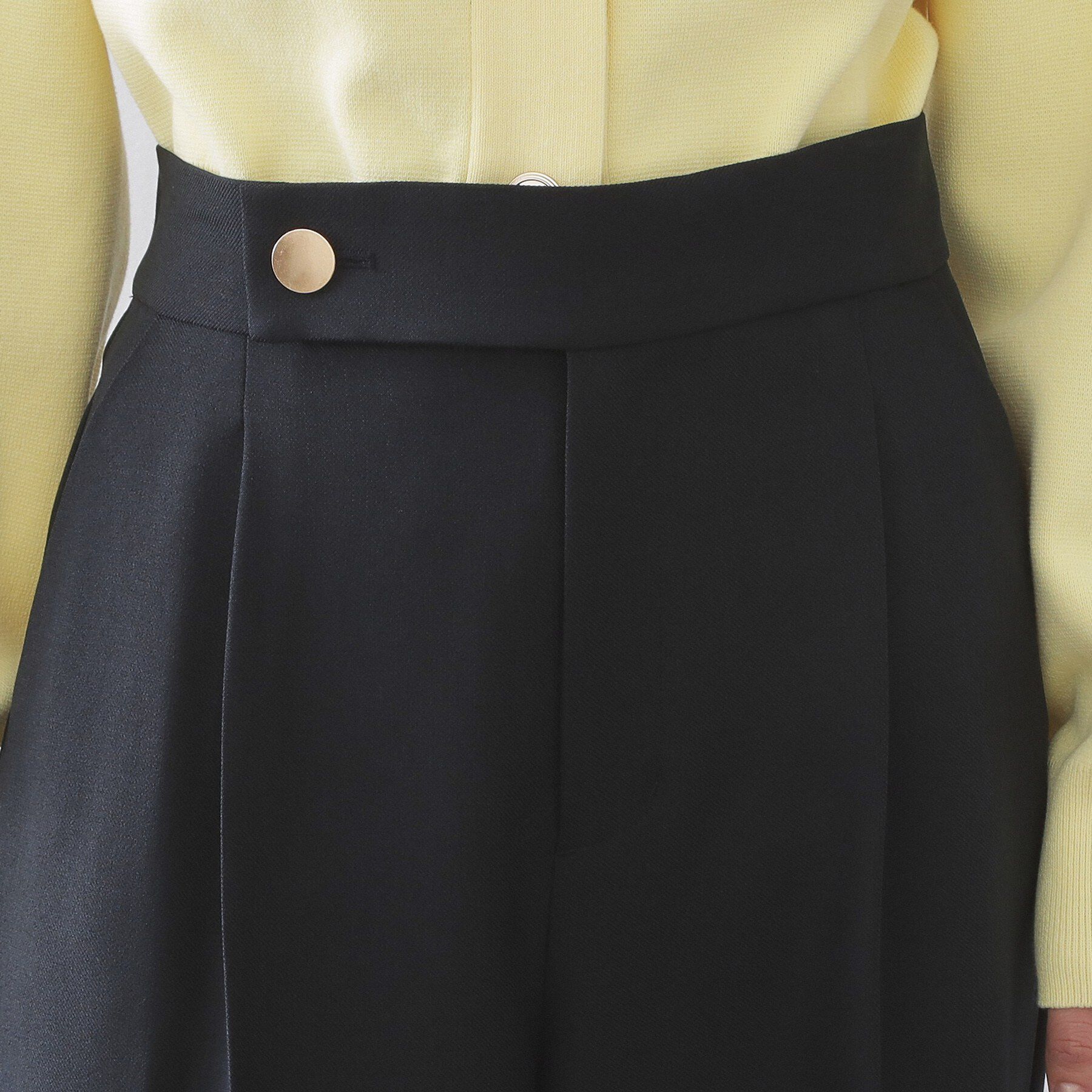 OPAQUE.CLIP「金ボタンデザインワイドパンツ/セットアップ対応【洗濯機OK】《S～LL》」|その他|