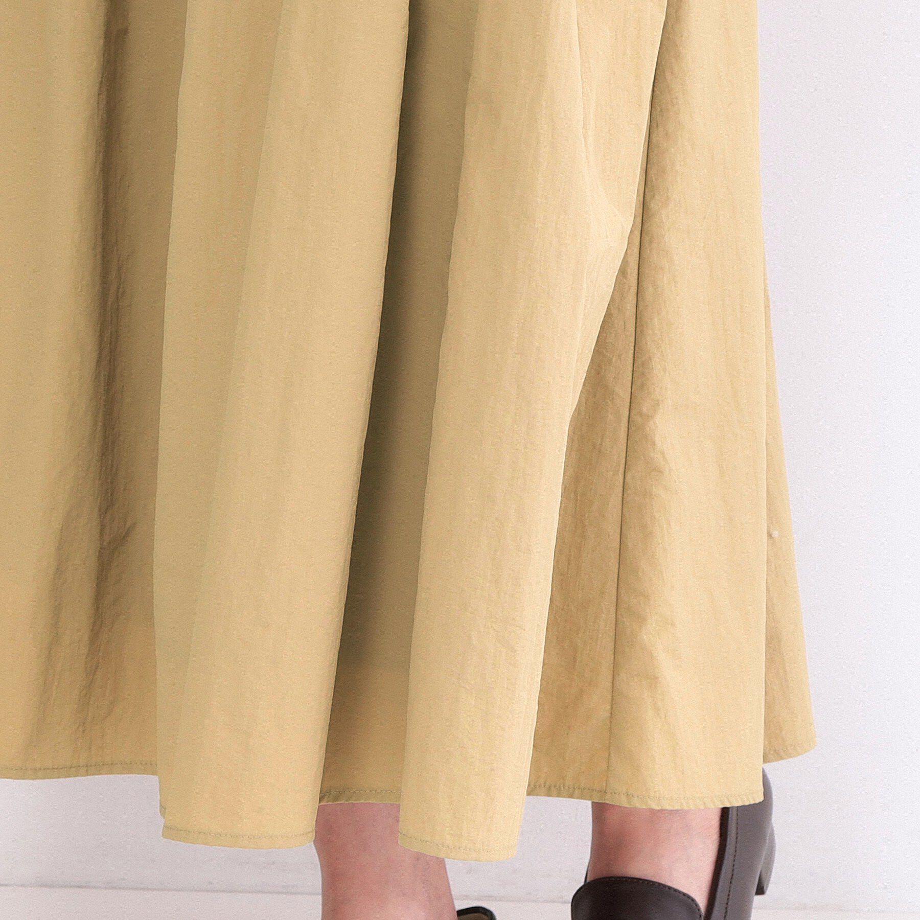 OPAQUE.CLIP「サイドポケットギャザースカート【洗濯機OK】」|スカート|