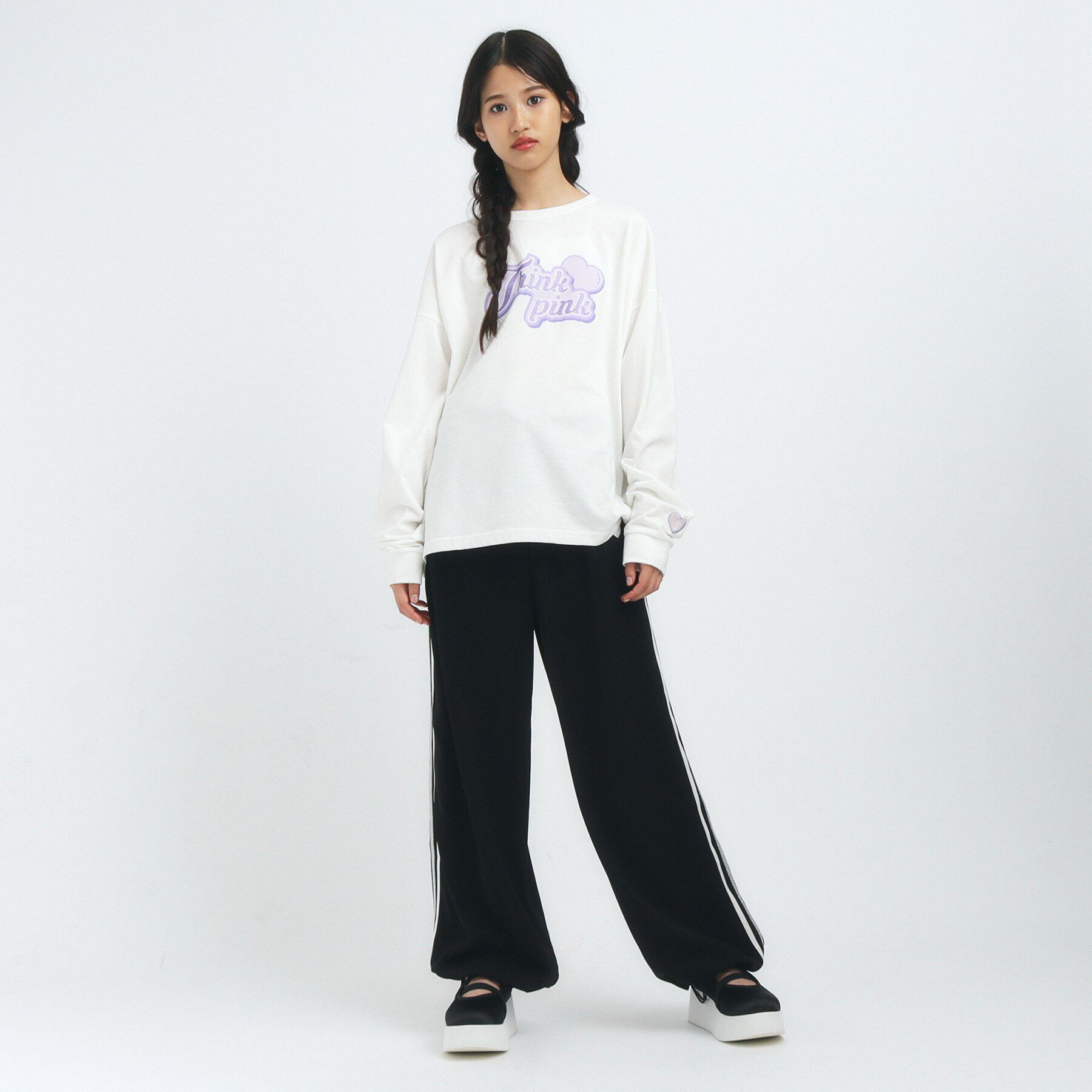 PINK-latte「【るーつくコラボ】BIGシルエットTシャツ」|Tシャツ・カットソー|