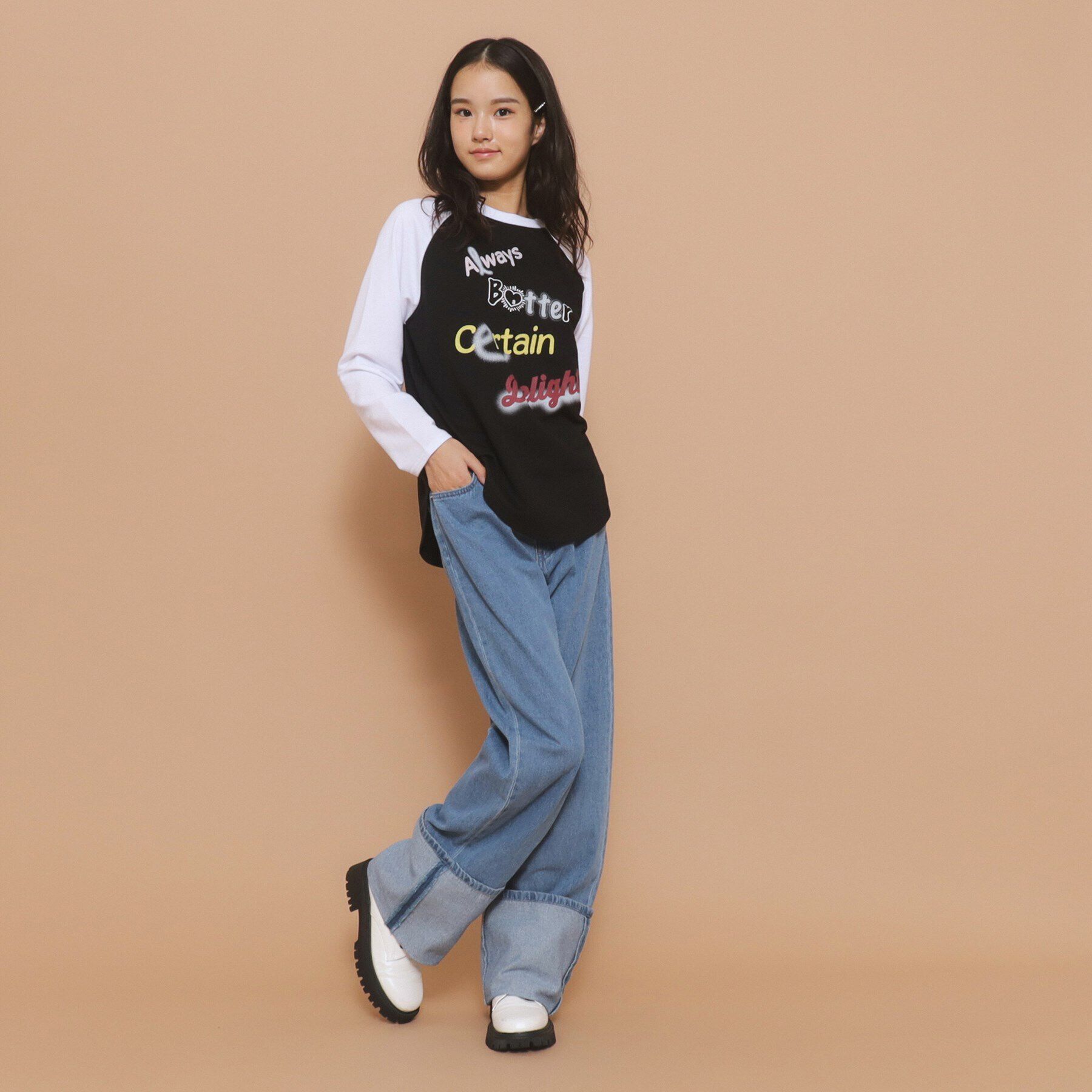 PINK-latte「ロールアップデニム」|その他|