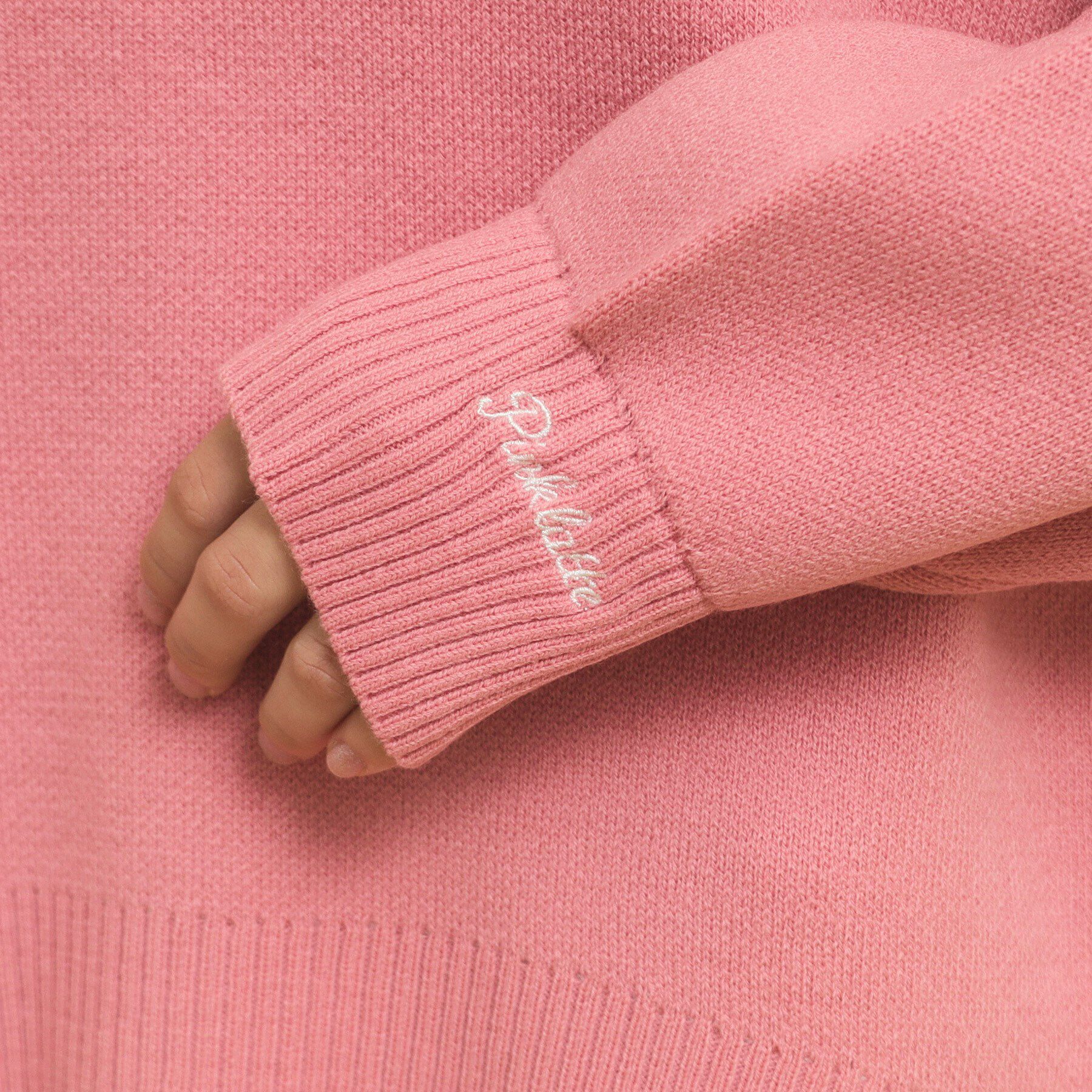 PINK-latte「【秋冬の主役級】ジャカードロゴニット」|ニット・セーター|