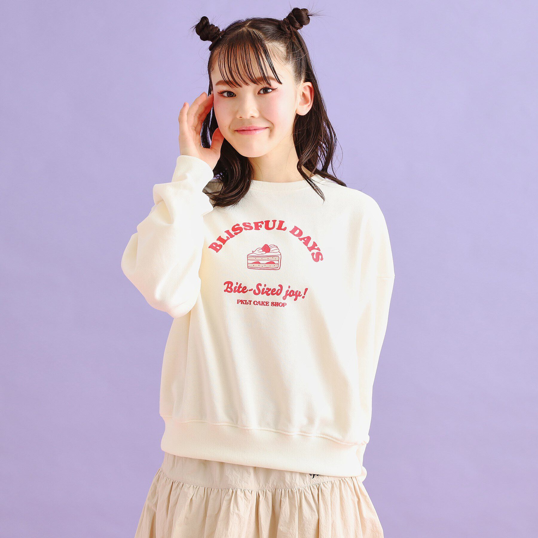 PINK-latte「裏毛スウィーツプルオーバー」|Tシャツ・カットソー|