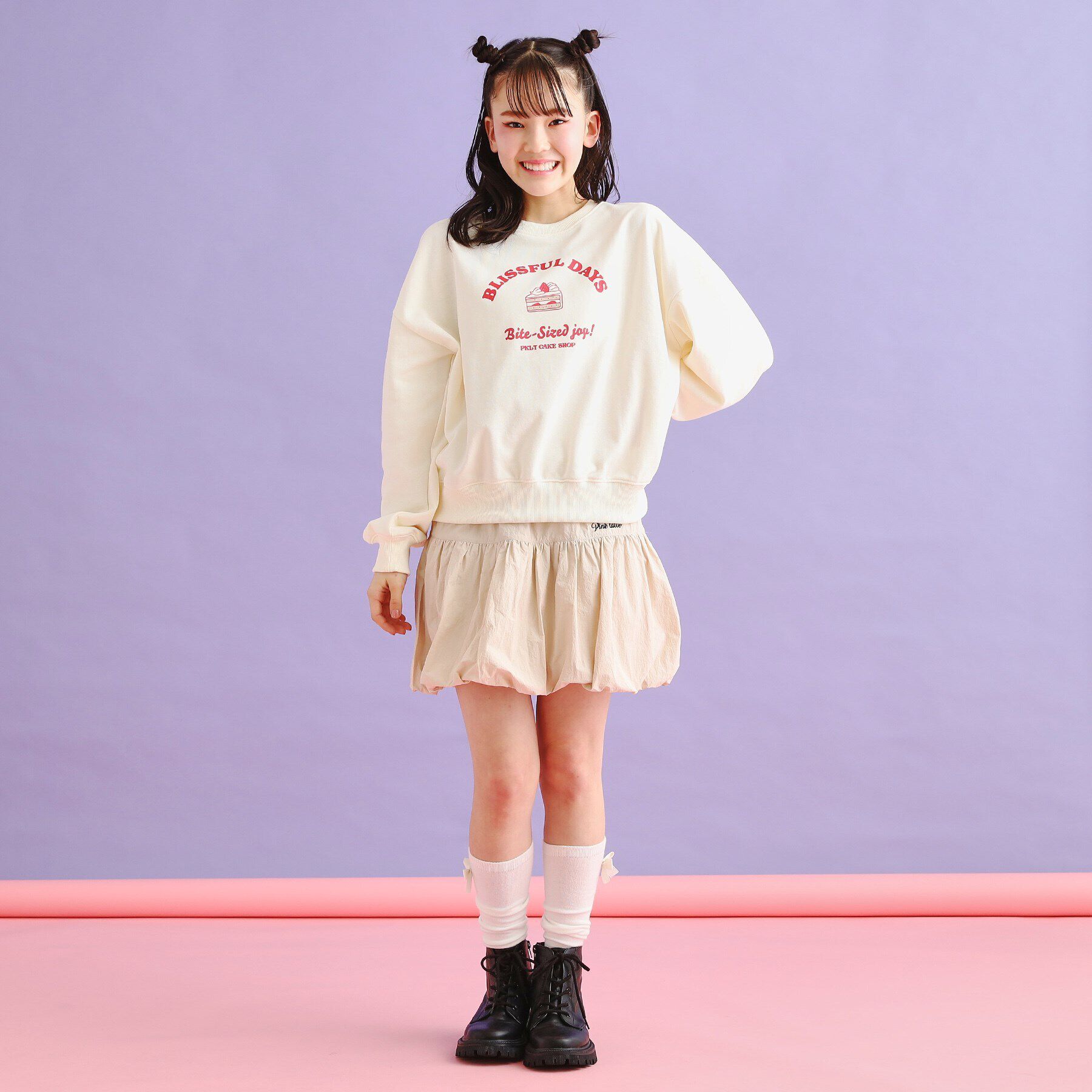 PINK-latte「裏毛スウィーツプルオーバー」|Tシャツ・カットソー|