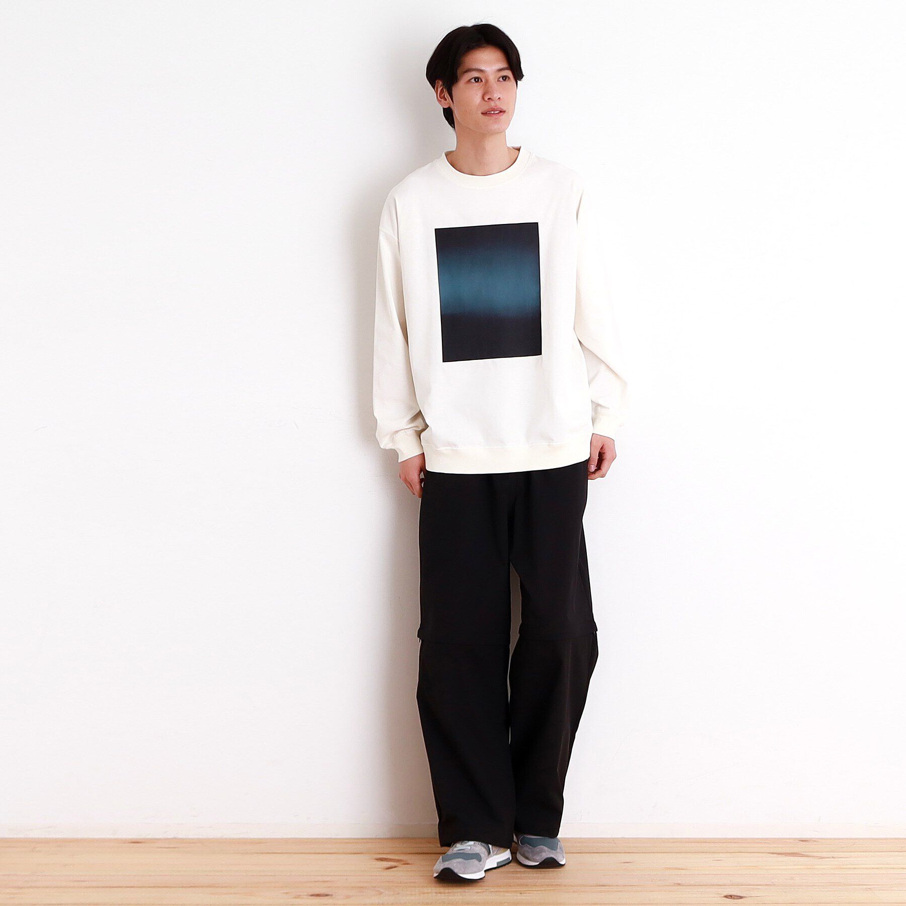 THE SHOP TK「プリントリブ長袖Tシャツ」|Tシャツ・カットソー|