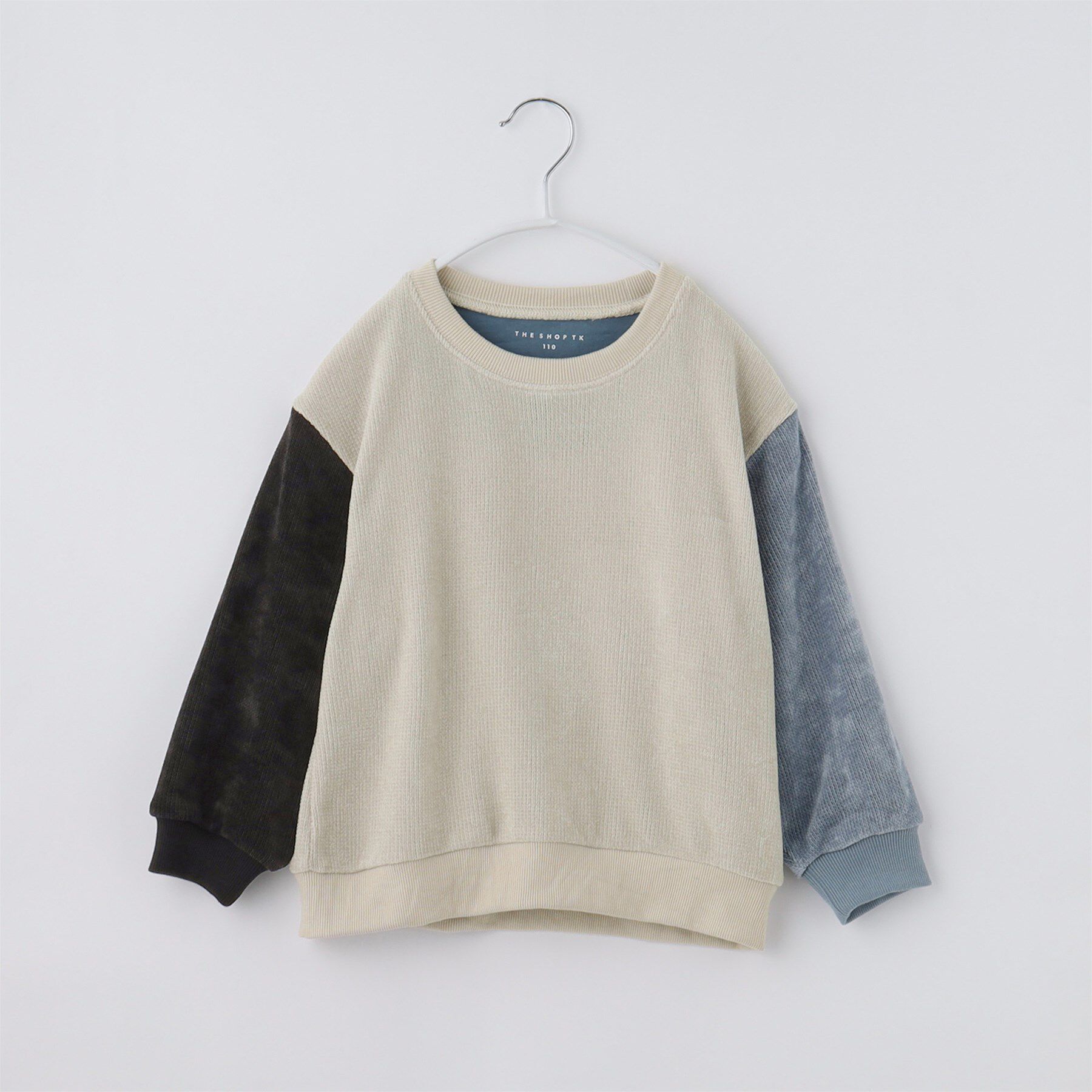 THE SHOP TK「【110-160】ベロアモールプルオーバー」|Tシャツ・カットソー|アイボリー(504)