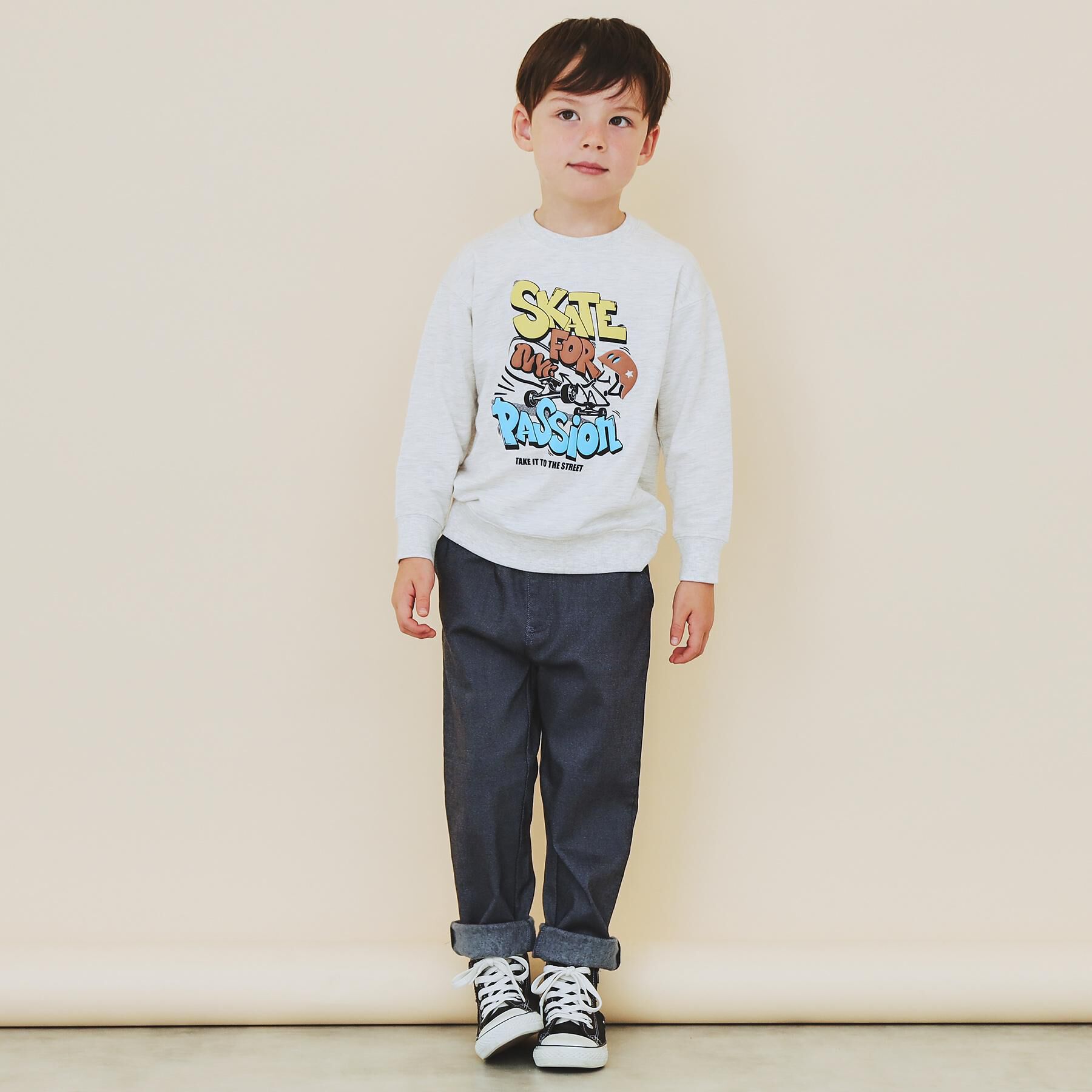 THE SHOP TK「【110－160/3柄&times;2色】ミニ裏毛ロゴプルオーバー」|その他|