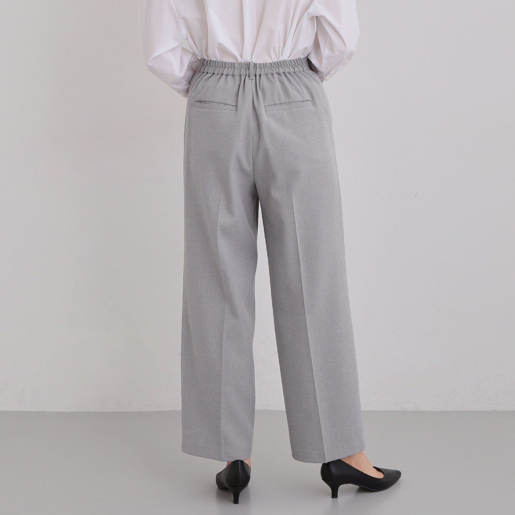 THE SHOP TK「【通勤・セレモニー】CAVIAN ベーシックワイドパンツ/セットアップ可」|その他|