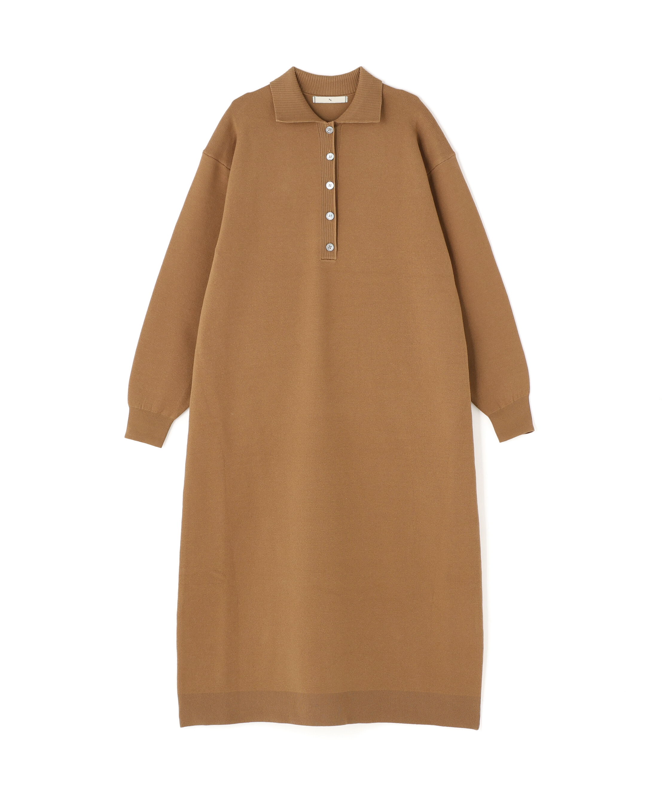  「スキッパーネックニットワンピース」|スカート|