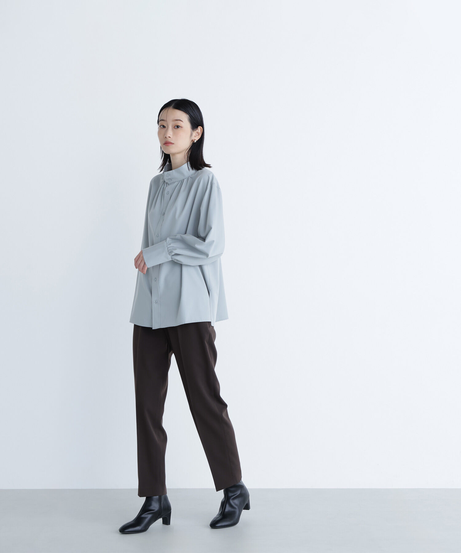  「2wayスタンドネックブラウス」|シャツ・ブラウス|