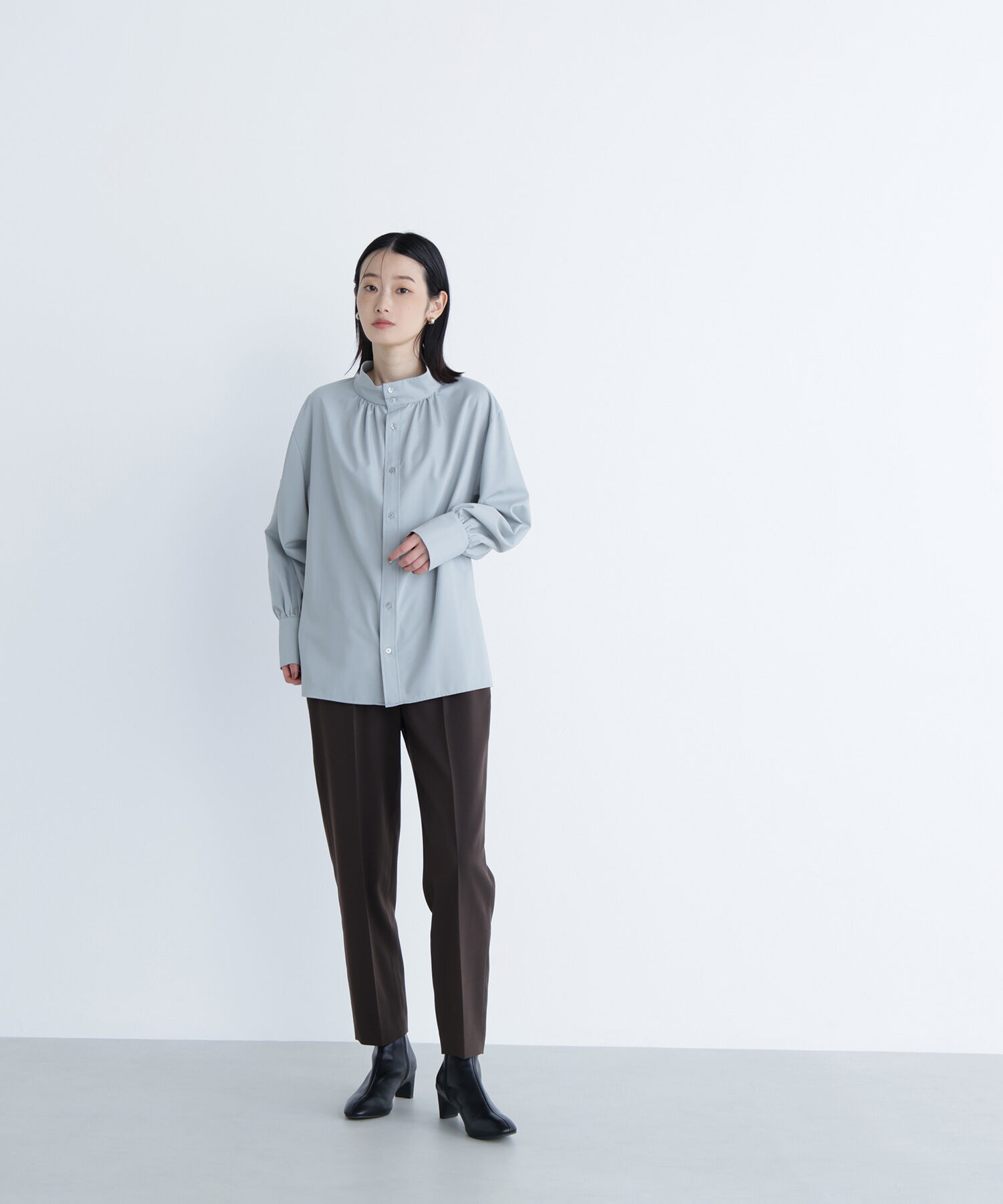  「2wayスタンドネックブラウス」|シャツ・ブラウス|