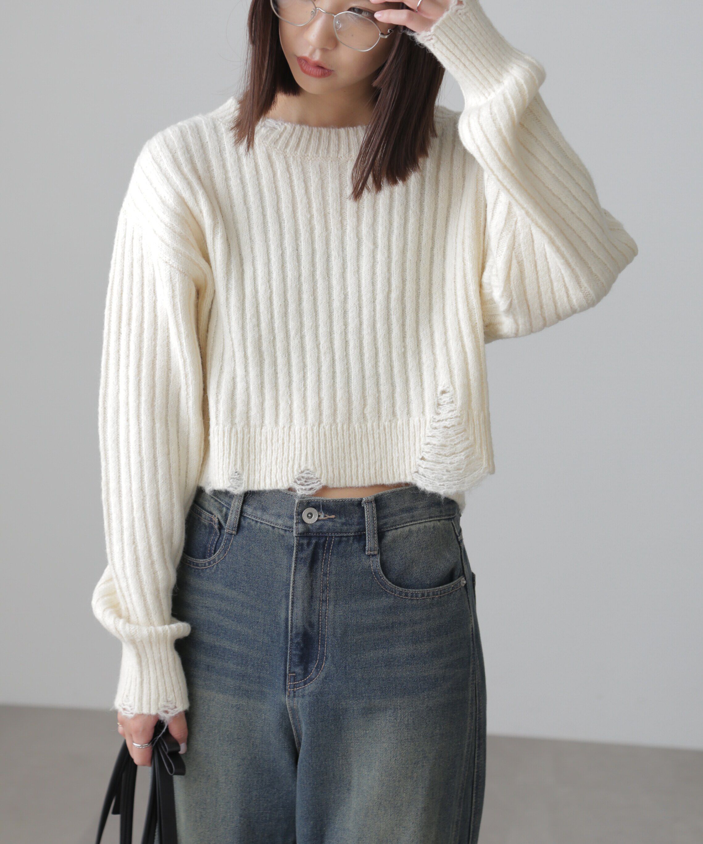  「クラッシュニット」|ニット・セーター|