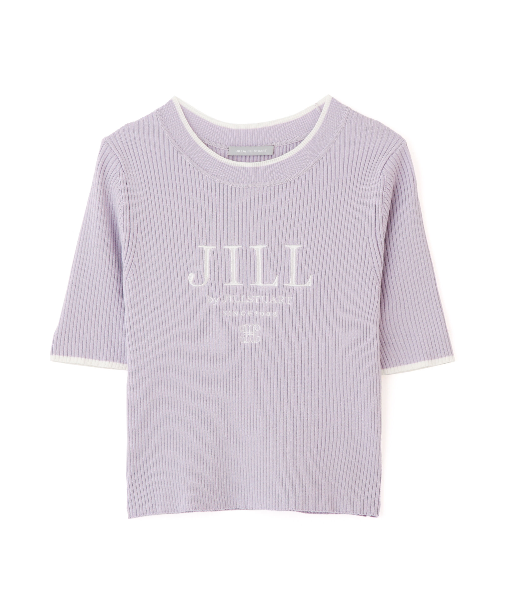  「ロゴ刺繍コンパクトリブニット」|ニット・セーター|