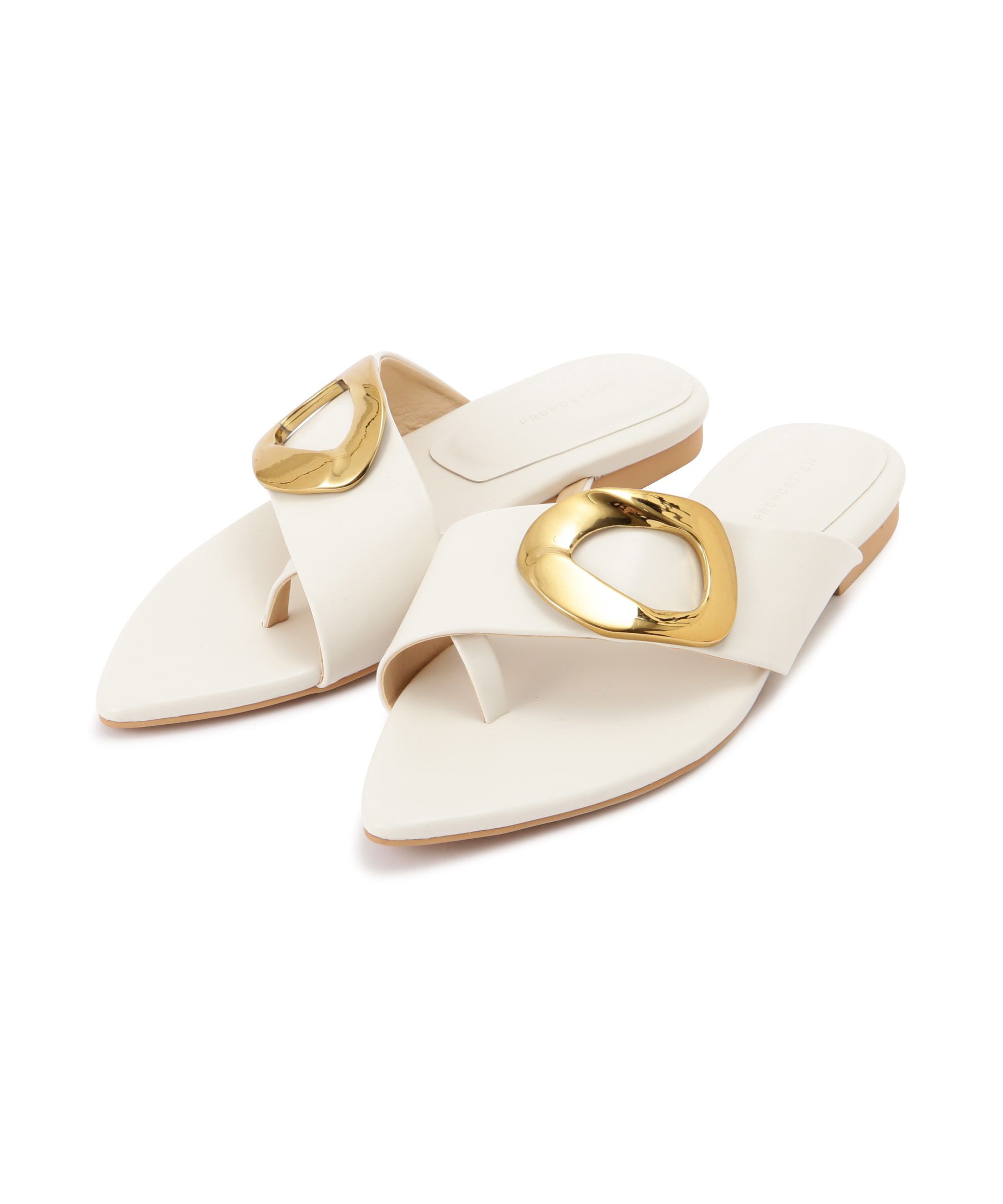 PROPORTION BODY DRESSING「ゴールドパーツミュール」|その他|アイボリー2