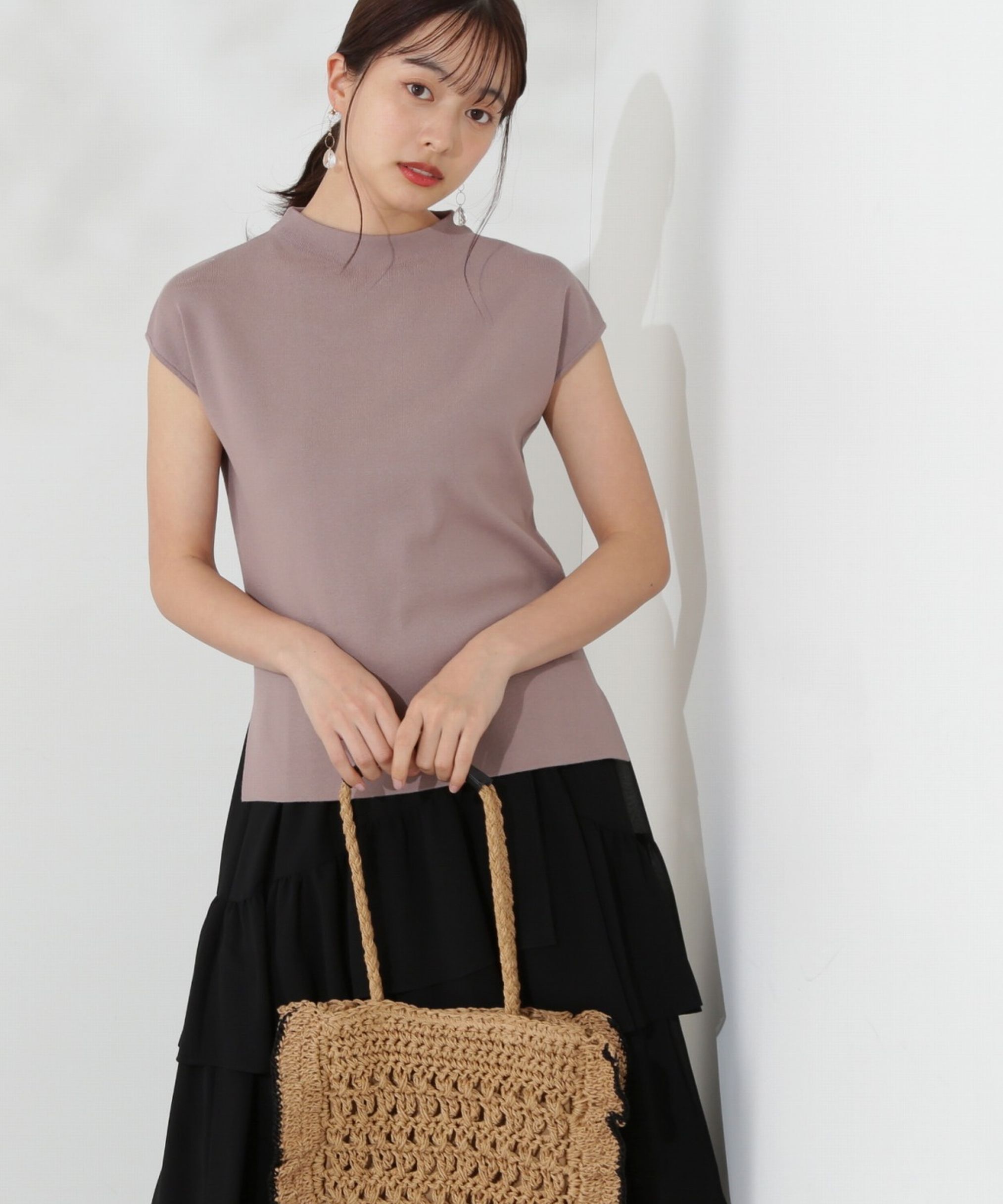 PROPORTION BODY DRESSING「ボトルネックニットチュニック」|ニット・セーター|