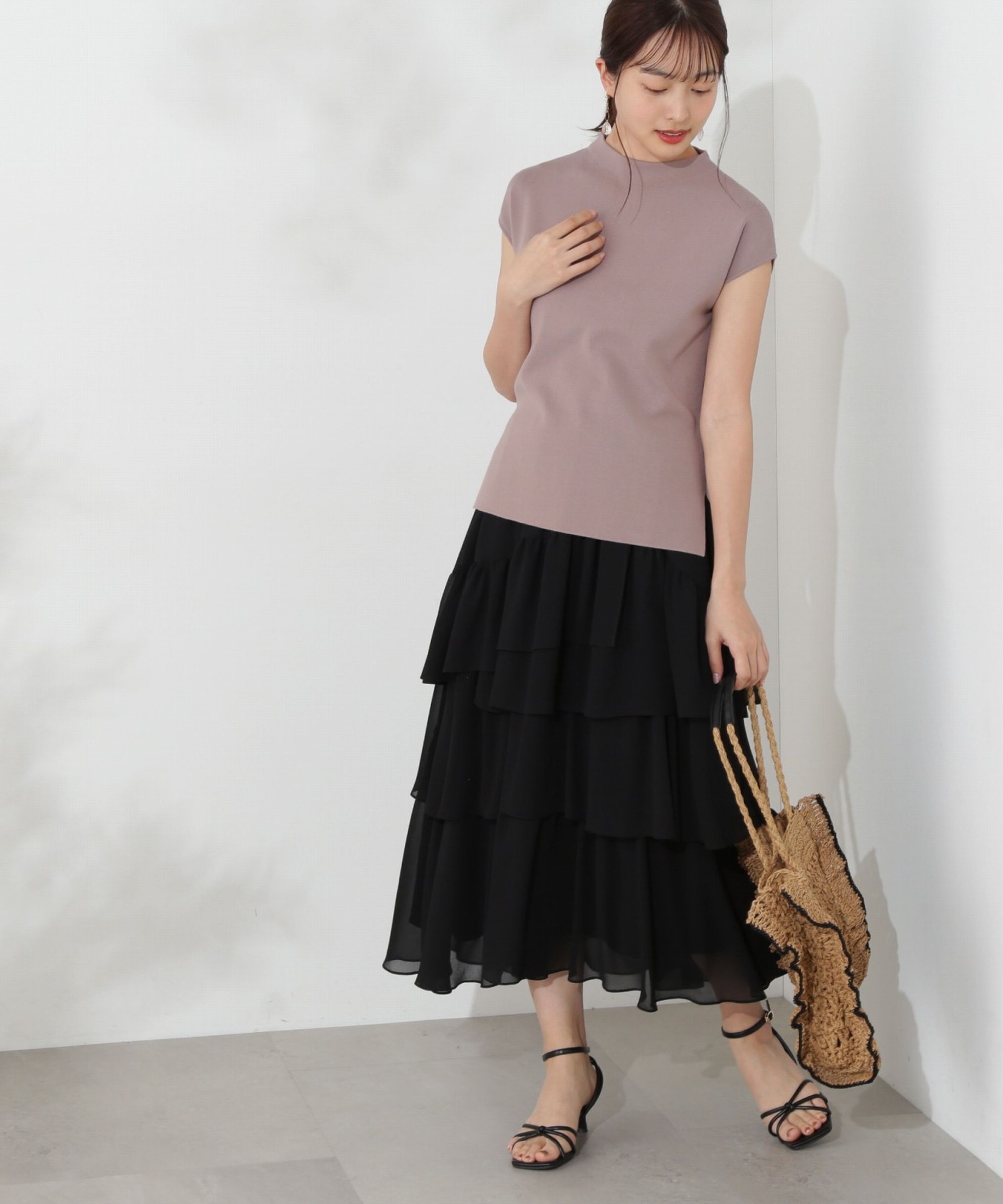 PROPORTION BODY DRESSING「ボトルネックニットチュニック」|ニット・セーター|