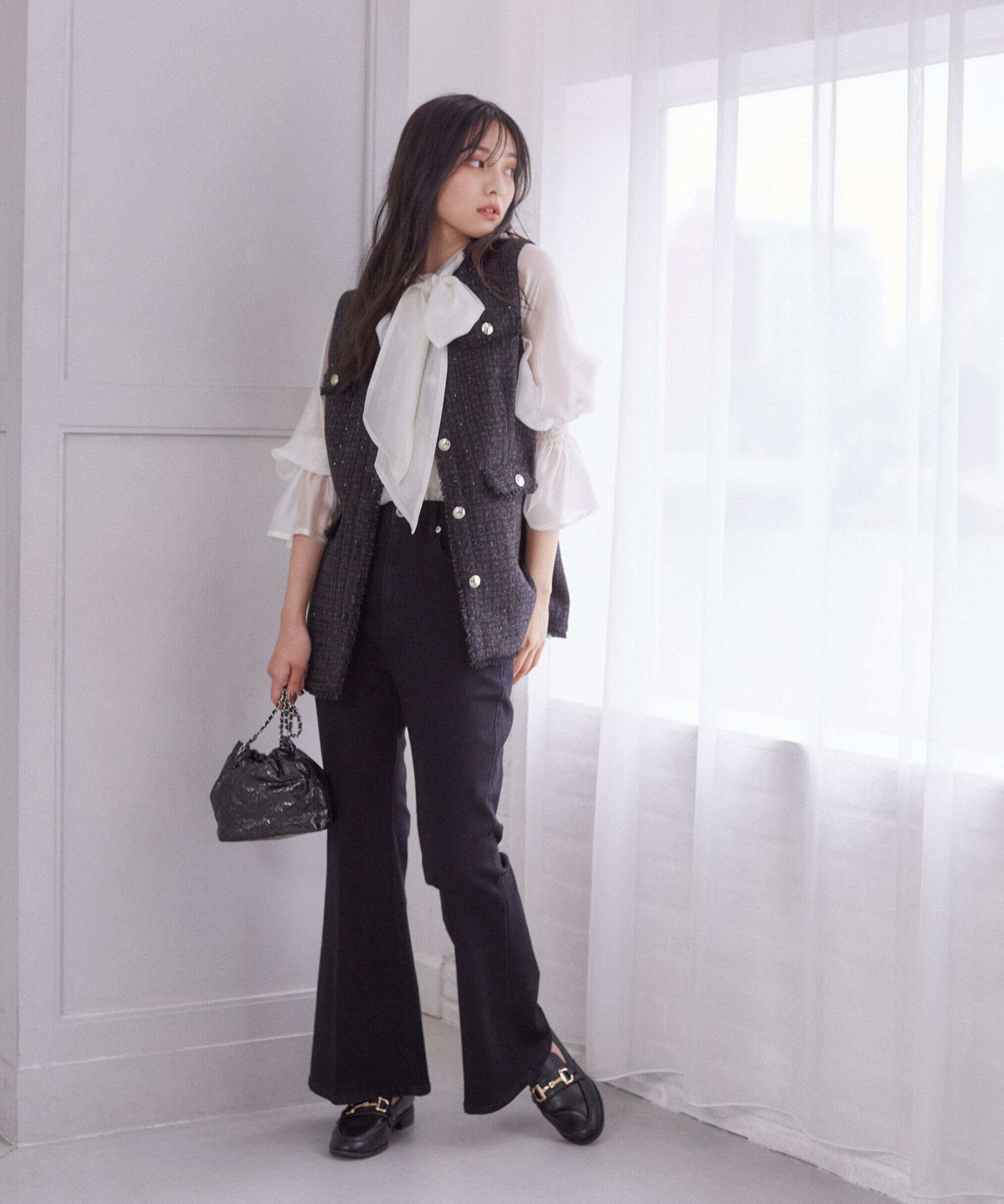 PROPORTION BODY DRESSING「ベルボトムデニムパンツ24AW」|その他|