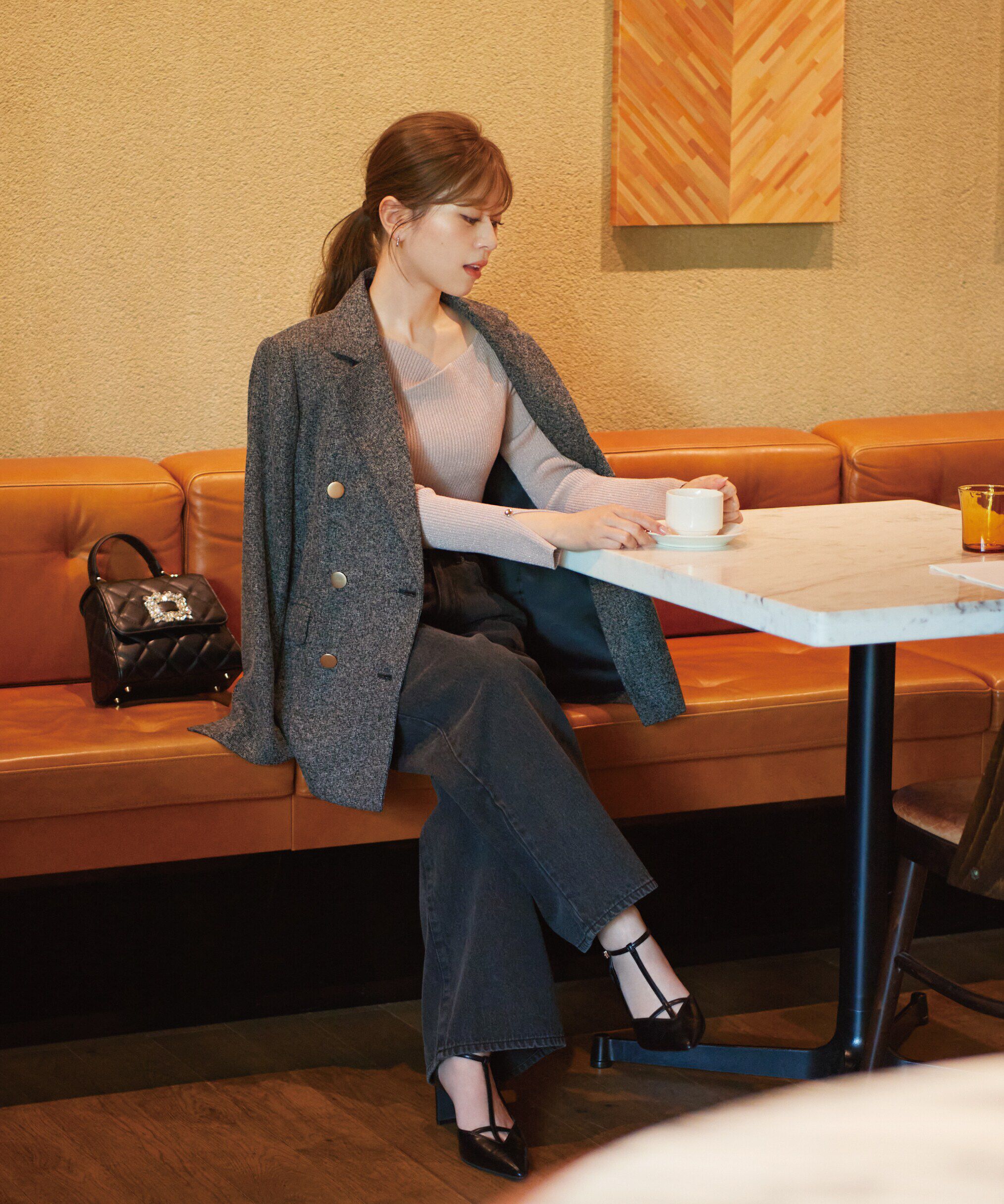 PROPORTION BODY DRESSING「ワイドストレートデニムパンツ　24AW」|その他|ブラック