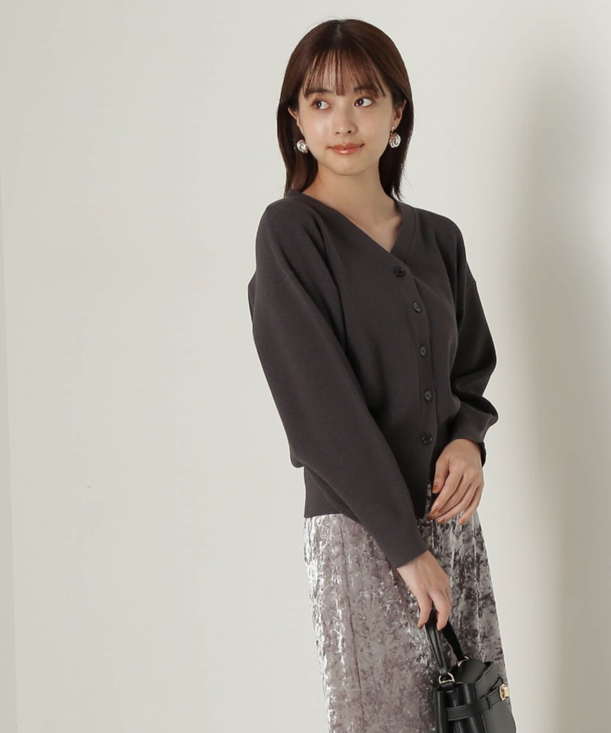 PROPORTION BODY DRESSING「ドロップショルダーカーデ　24AW」|カーディガン|