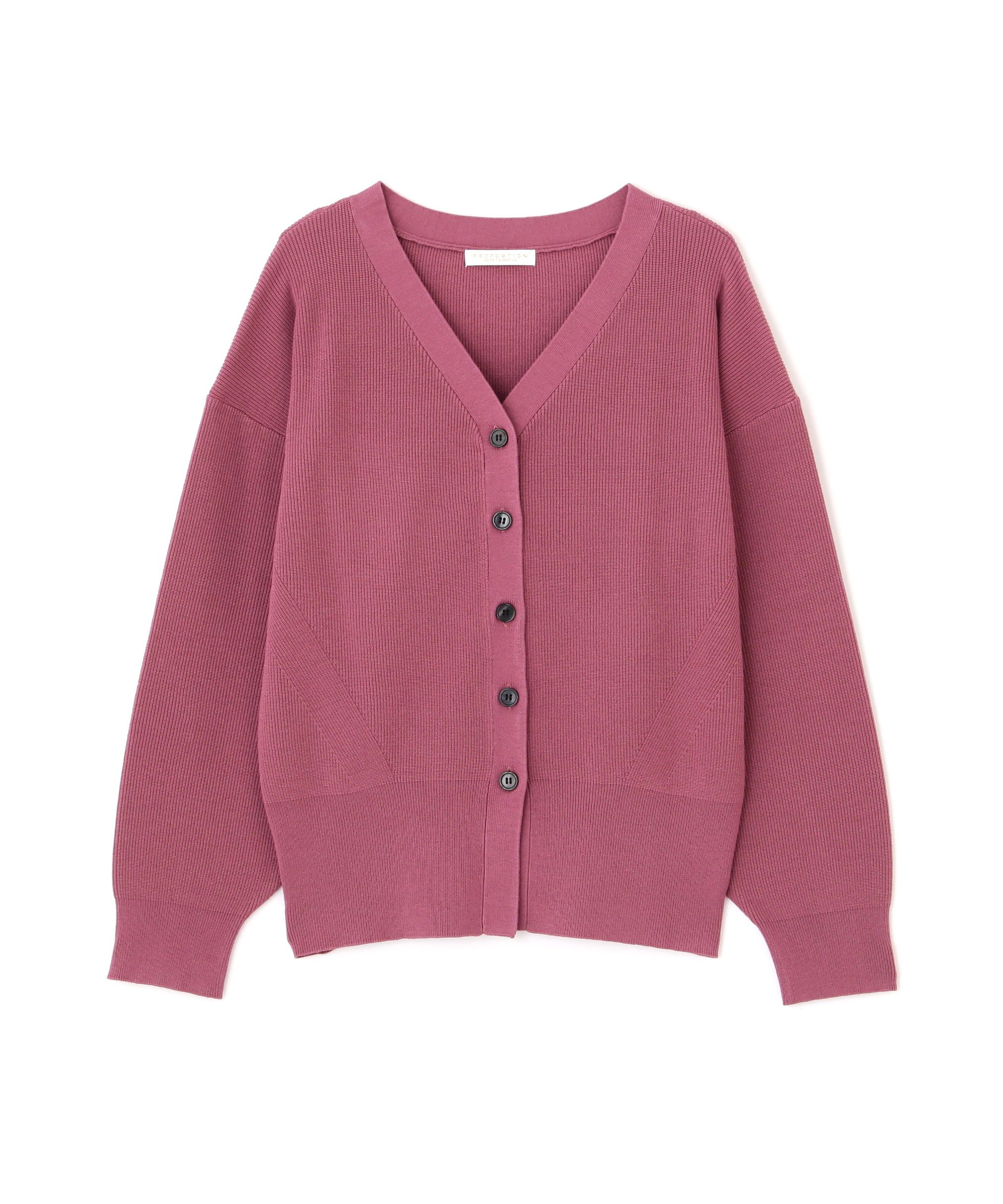 PROPORTION BODY DRESSING「ドロップショルダーカーデ　24AW」|カーディガン|