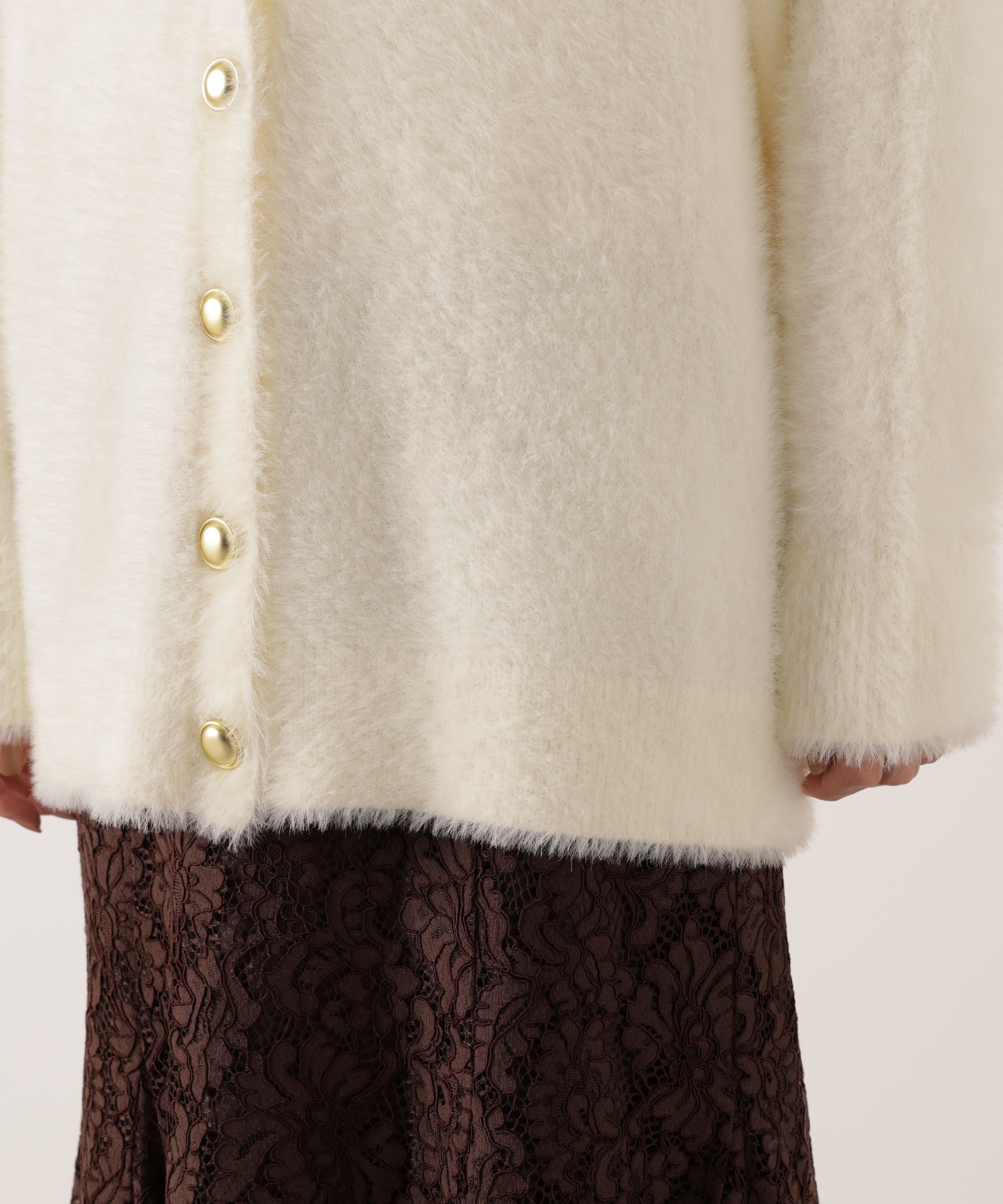 PROPORTION BODY DRESSING「シャギーカーデアンサンブル 25AW」|ニット・セーター|