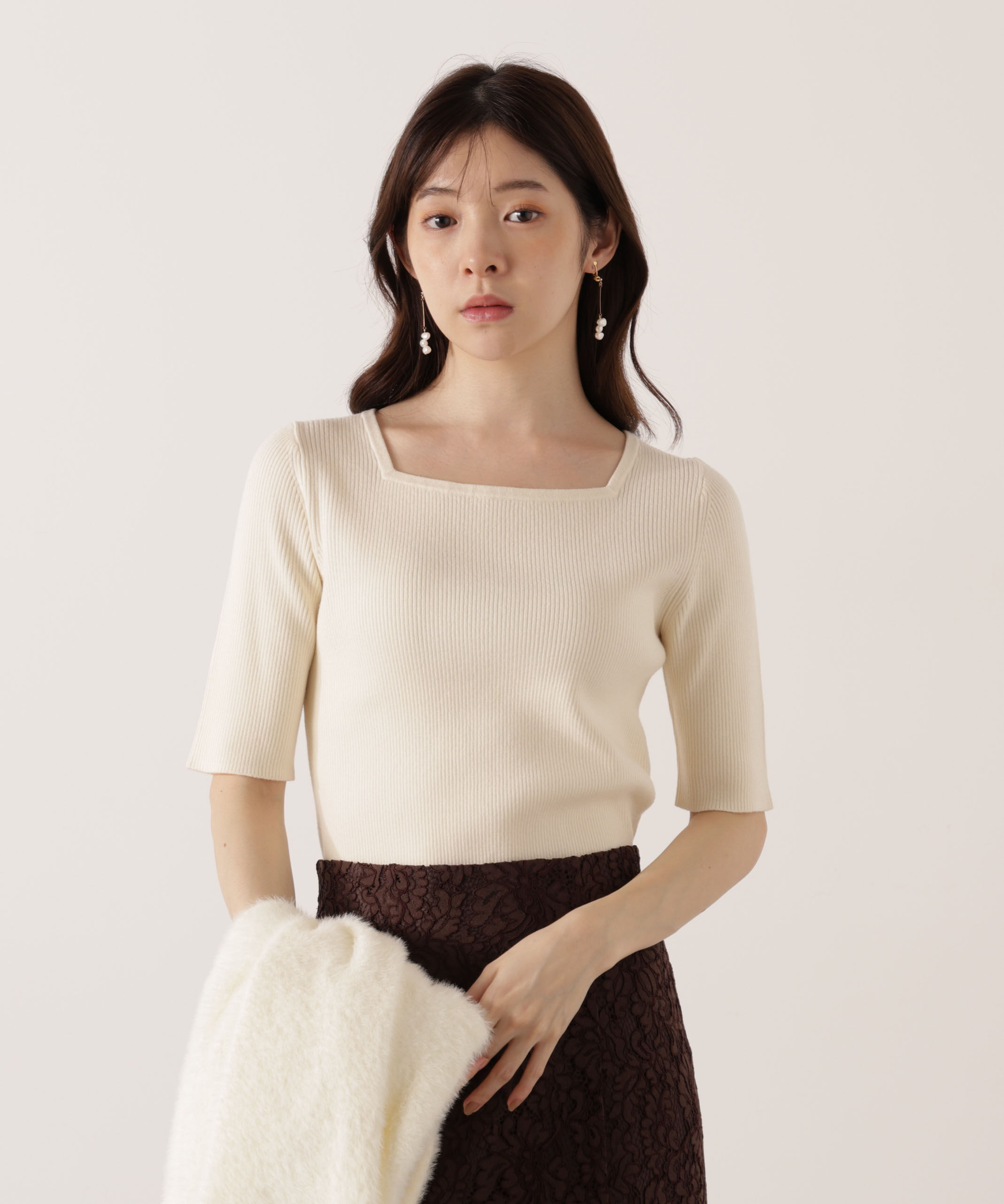 PROPORTION BODY DRESSING「シャギーカーデアンサンブル 25AW」|ニット・セーター|