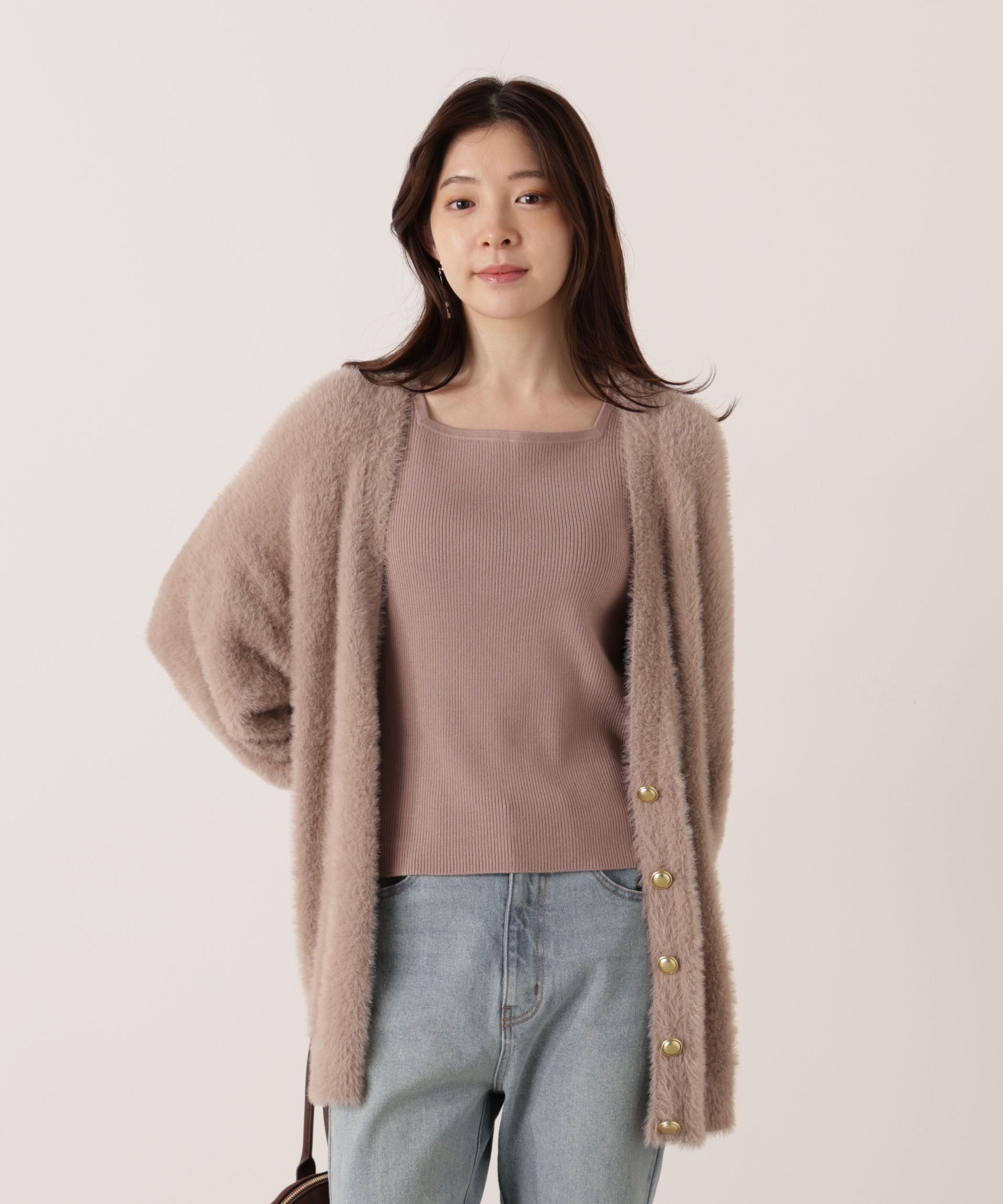 PROPORTION BODY DRESSING「シャギーカーデアンサンブル 25AW」|ニット・セーター|