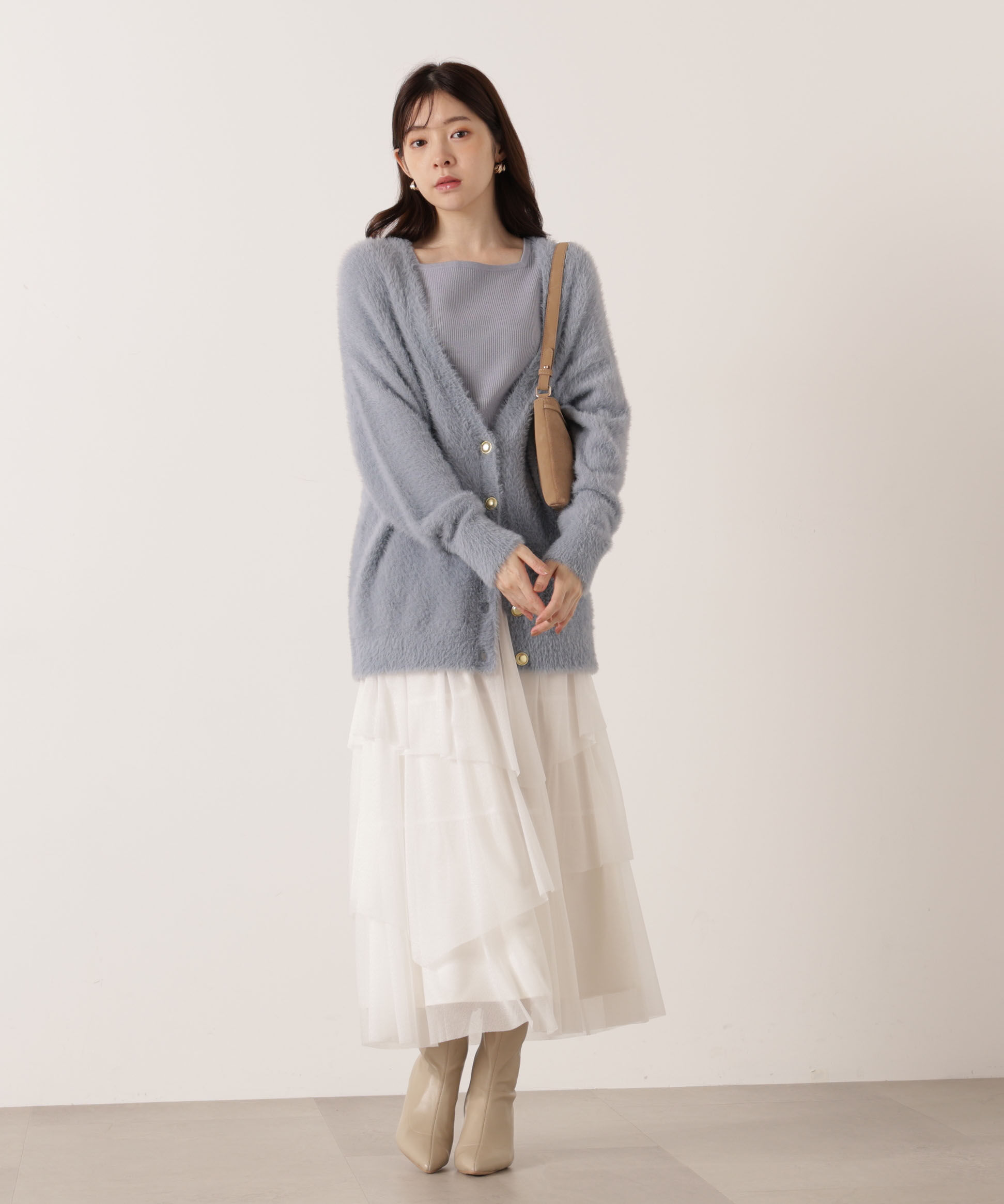 PROPORTION BODY DRESSING「シャギーカーデアンサンブル 25AW」|ニット・セーター|