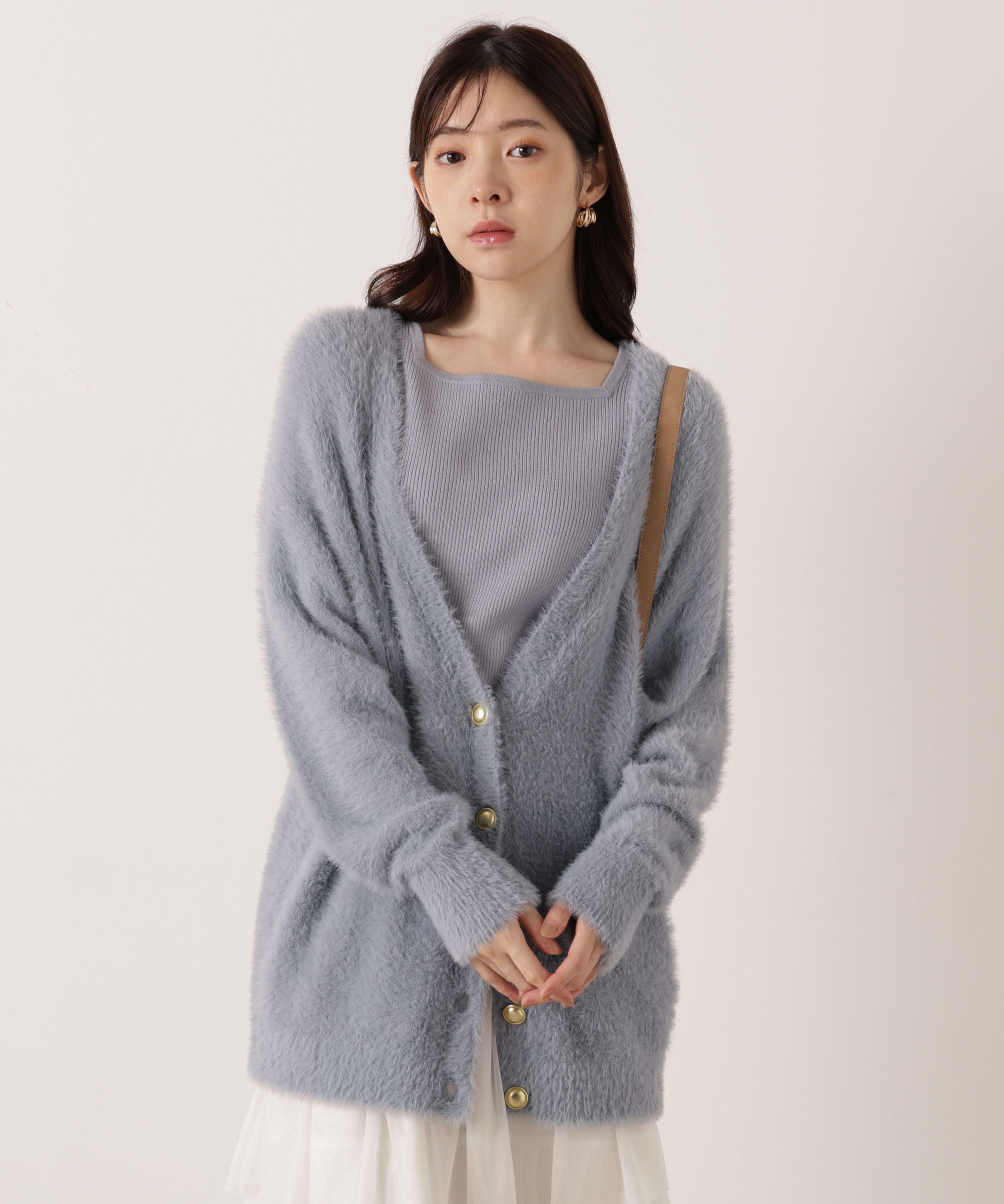 PROPORTION BODY DRESSING「シャギーカーデアンサンブル 25AW」|ニット・セーター|