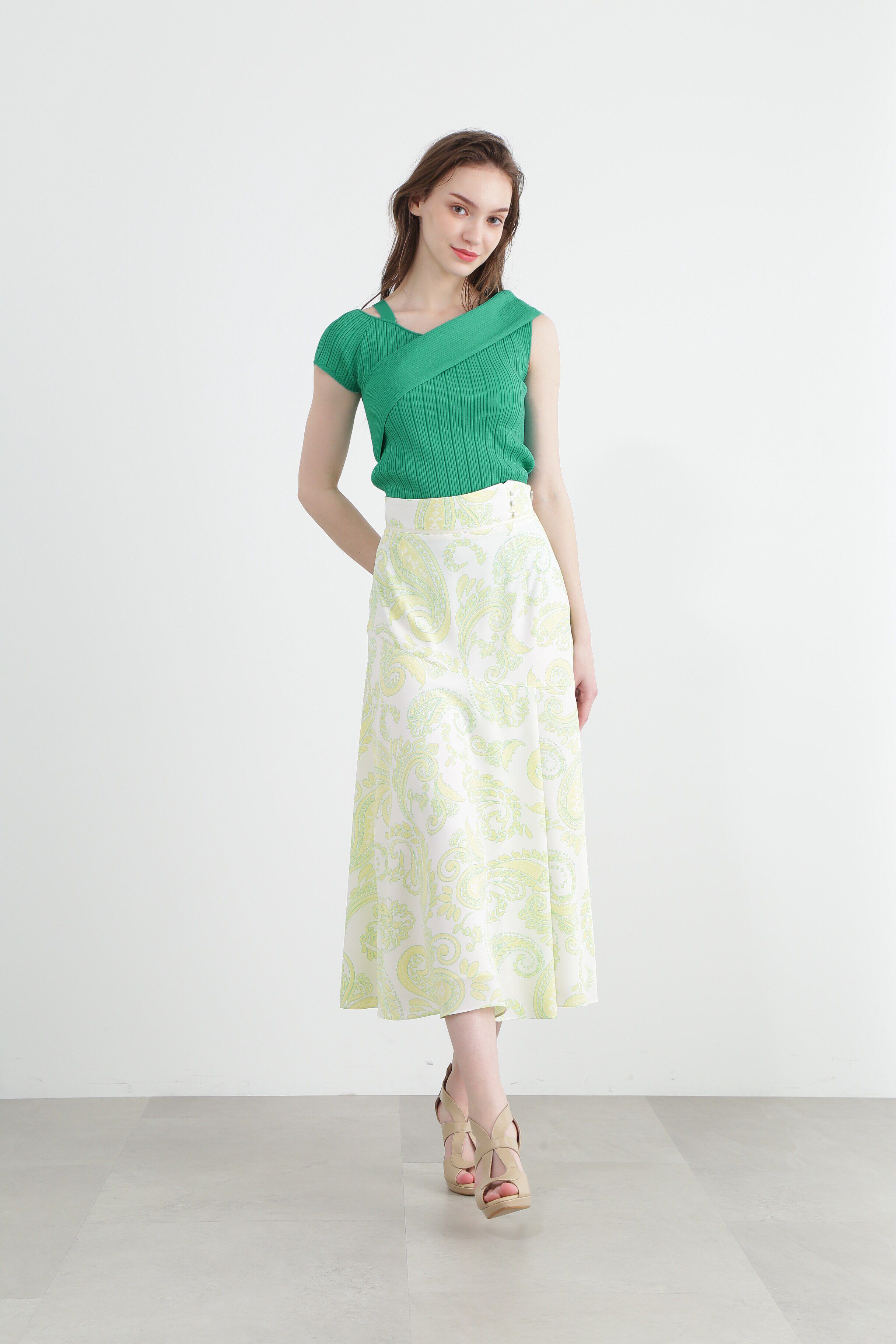  「◆アシンメトリーリブニットトップス」|ニット・セーター|