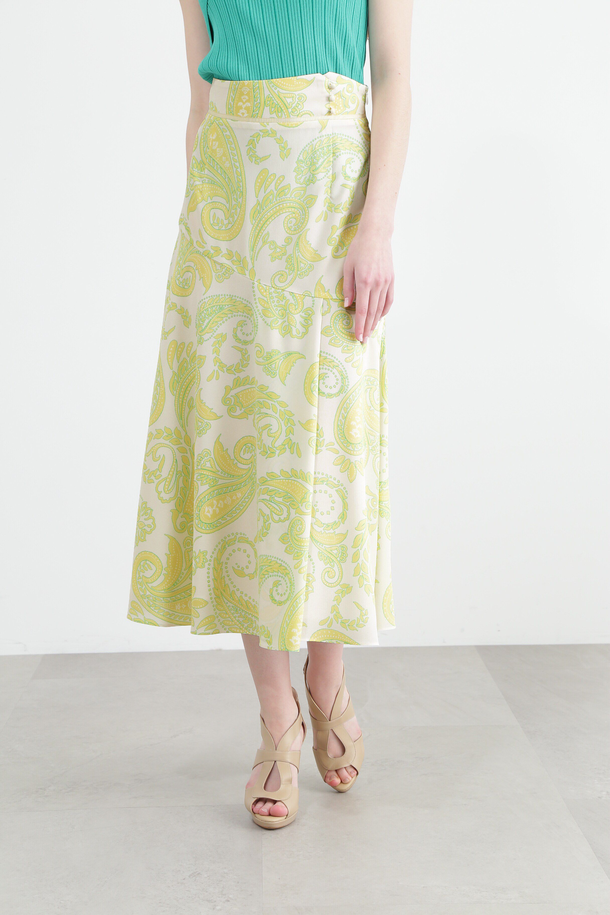  「ペイズリープリントスカート」|スカート|