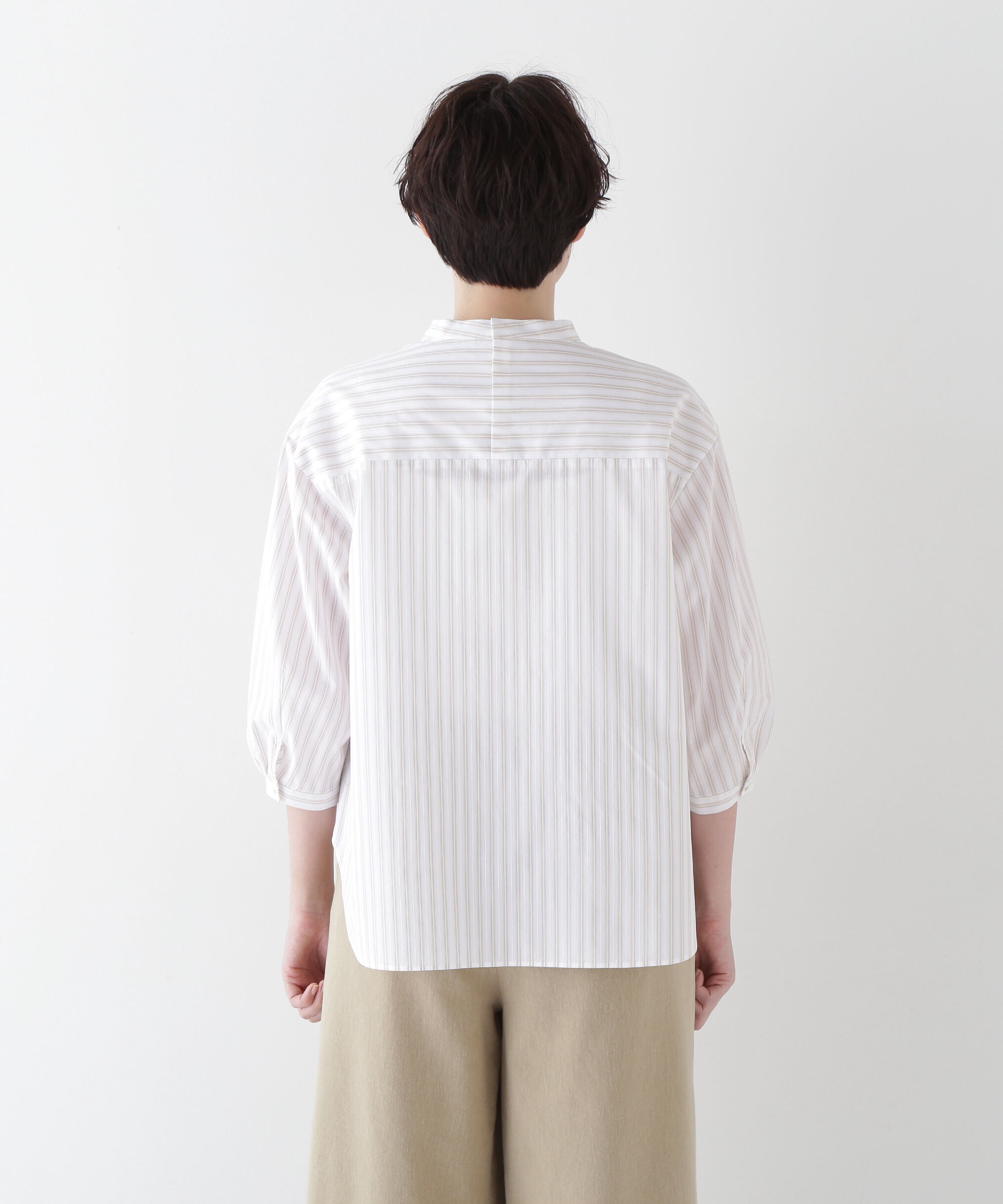  「◆ドビーストライプブラウス」|シャツ・ブラウス|