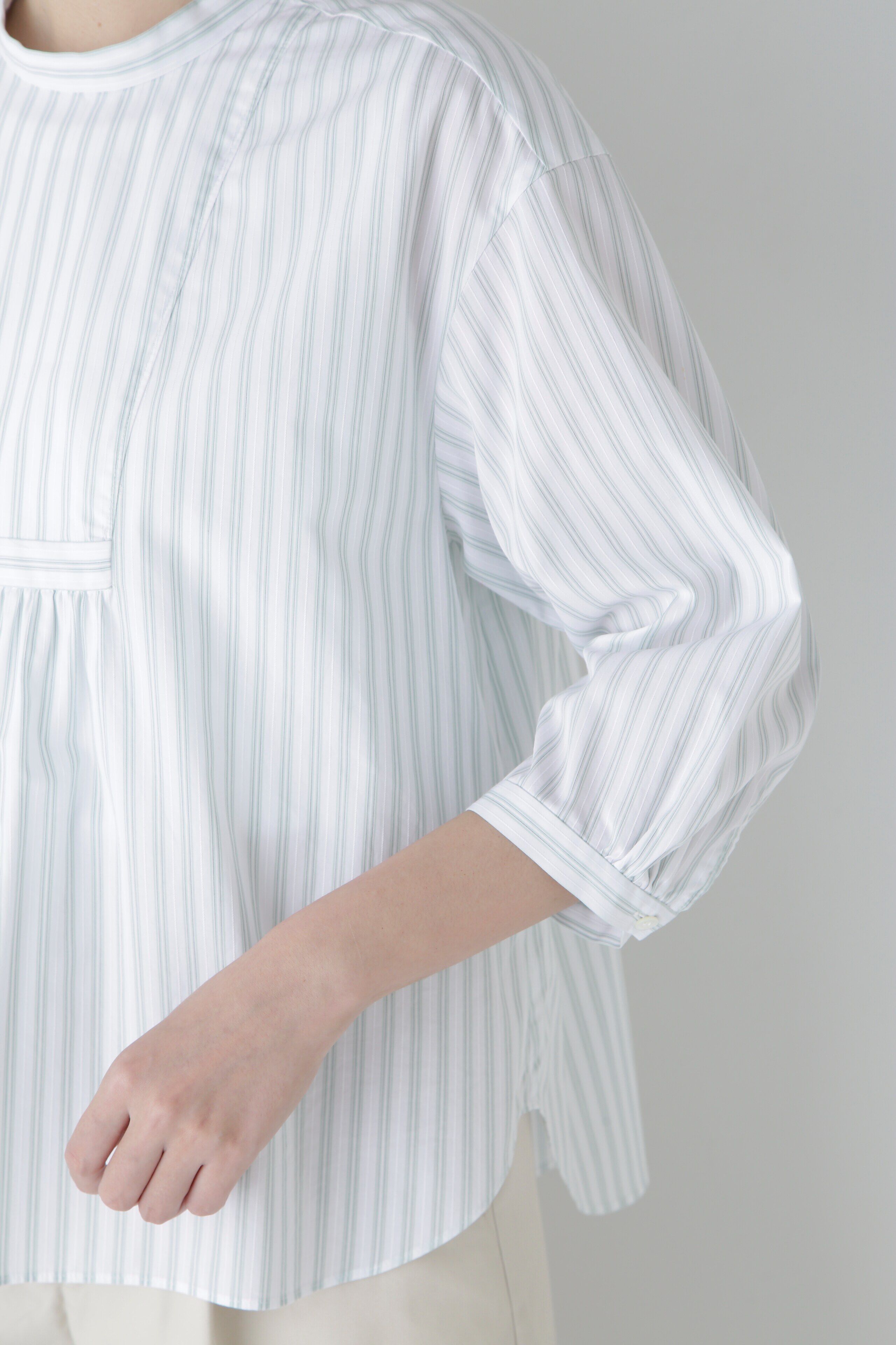  「◆ドビーストライプブラウス」|シャツ・ブラウス|