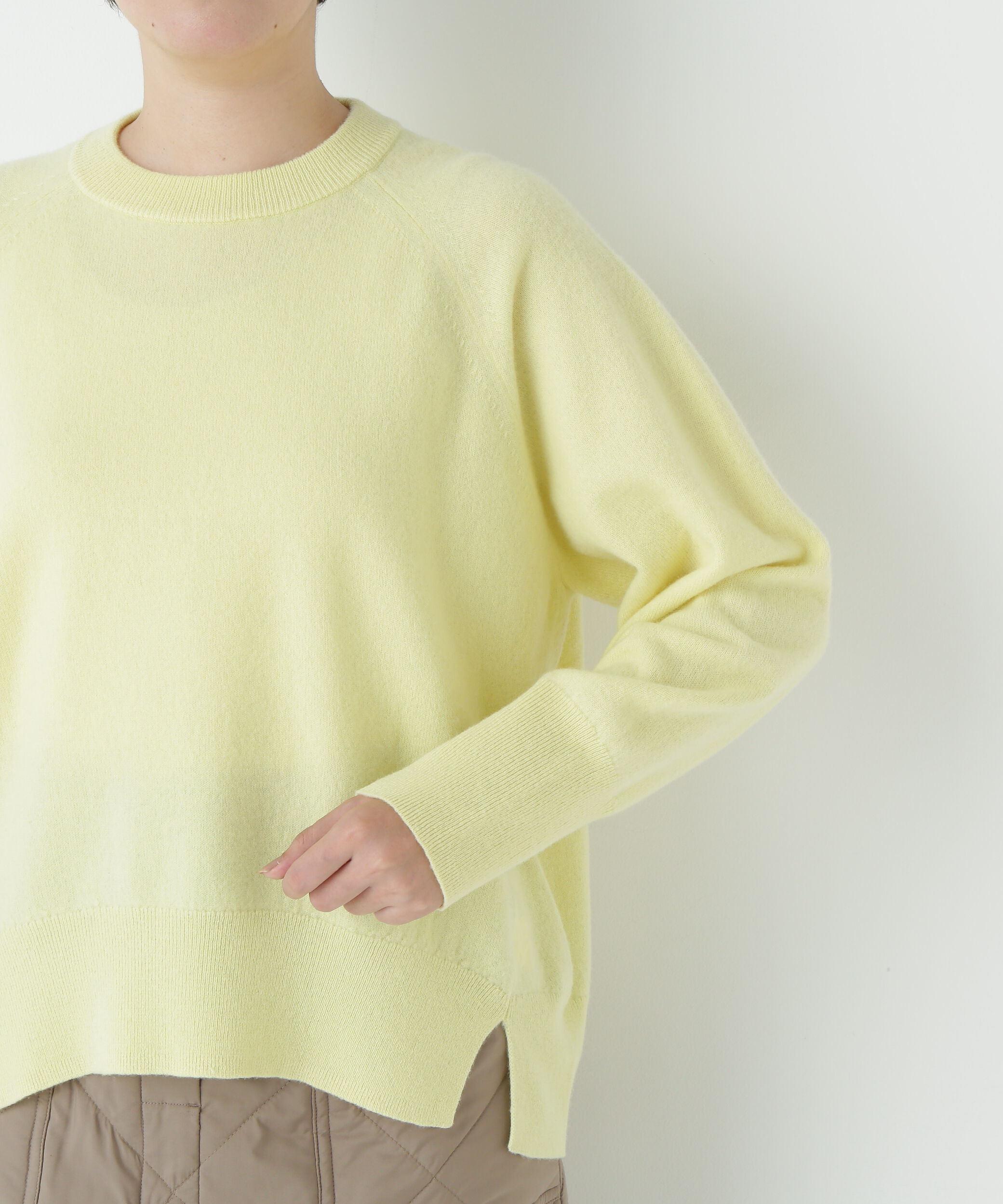  「◆ミドルゲージウールクルーネックプルオーバー」|ニット・セーター|